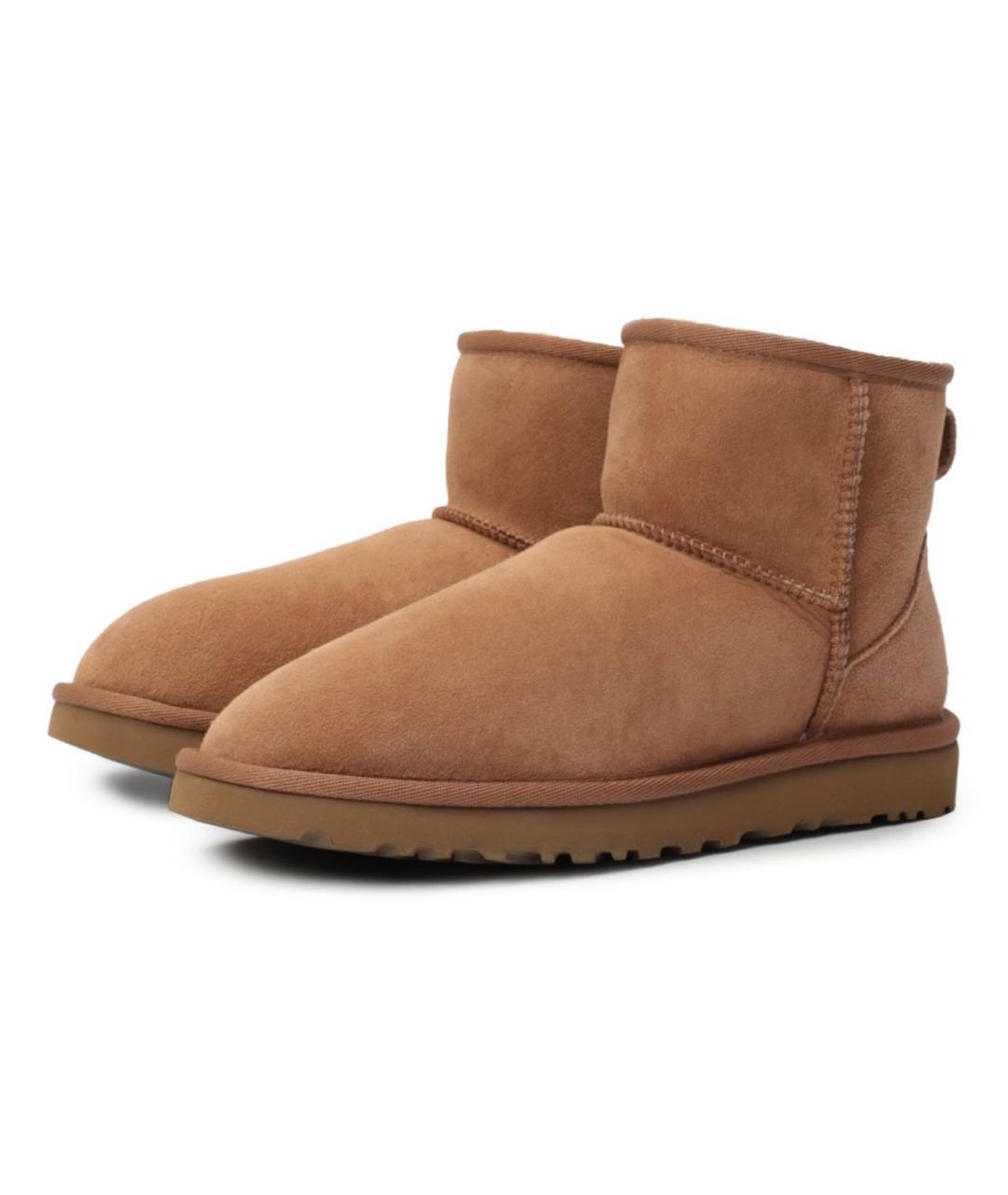 UGG AUSTRALIA Коричневые замшевые ботинки, фото 2