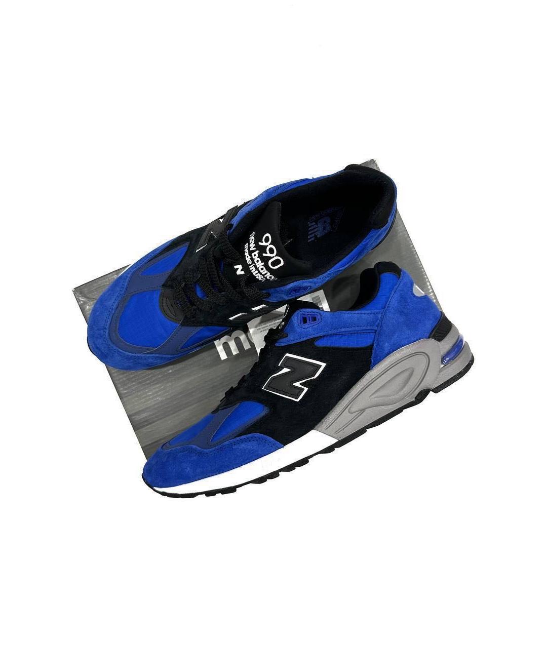 NEW BALANCE Синие замшевые низкие кроссовки / кеды, фото 6