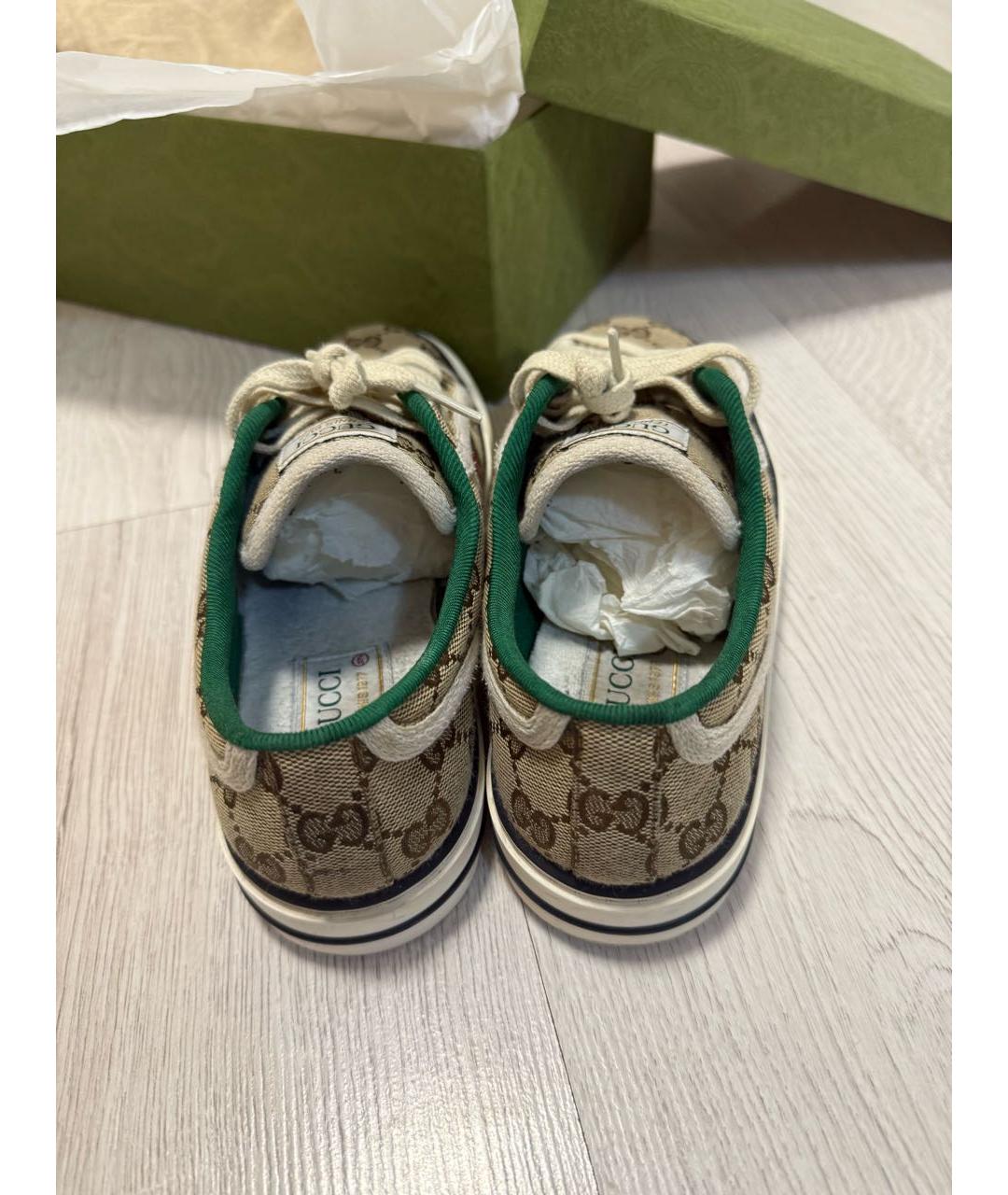 GUCCI Мульти текстильные кеды, фото 4