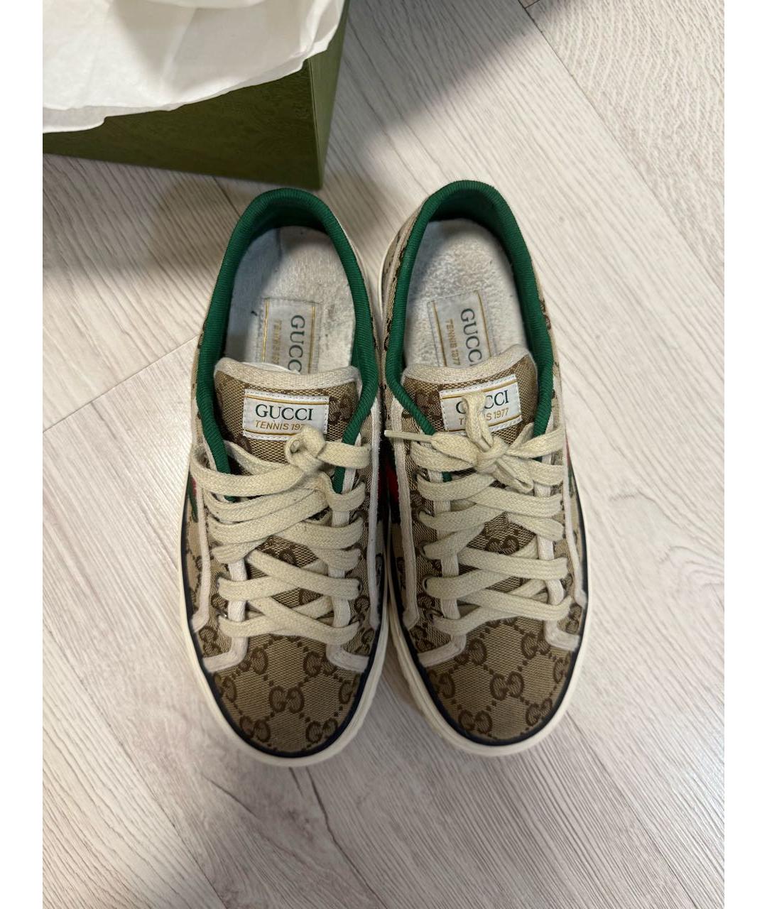 GUCCI Мульти текстильные кеды, фото 3