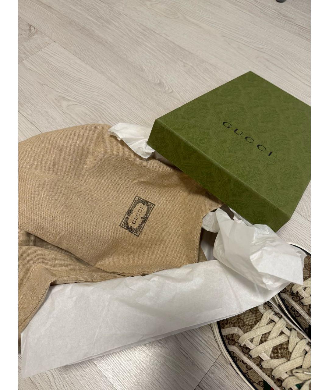 GUCCI Мульти текстильные кеды, фото 5