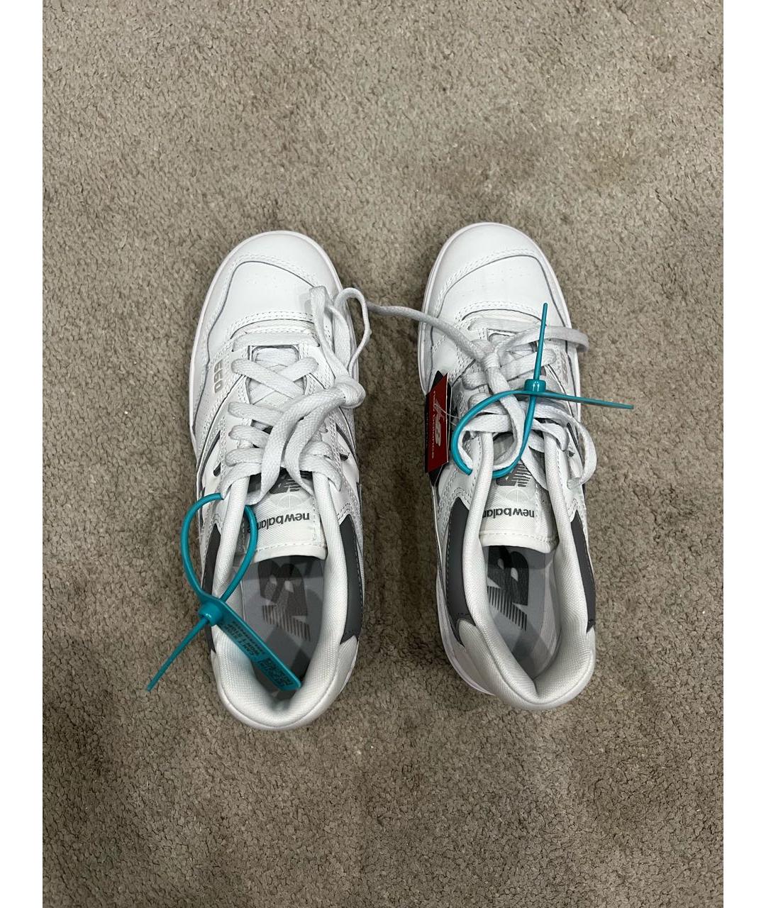 NEW BALANCE Белые кеды из искусственной кожи, фото 2