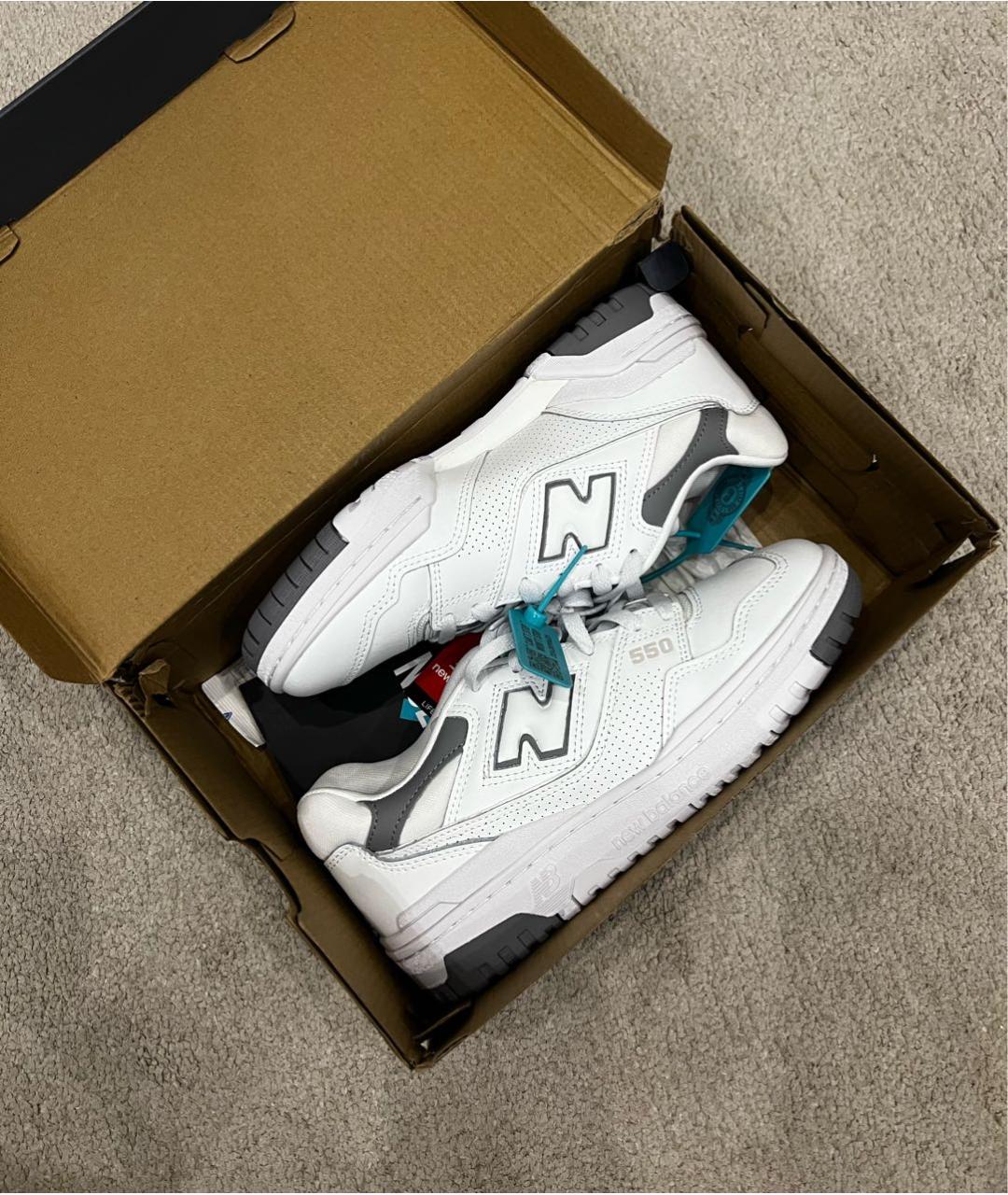 NEW BALANCE Белые кеды из искусственной кожи, фото 7
