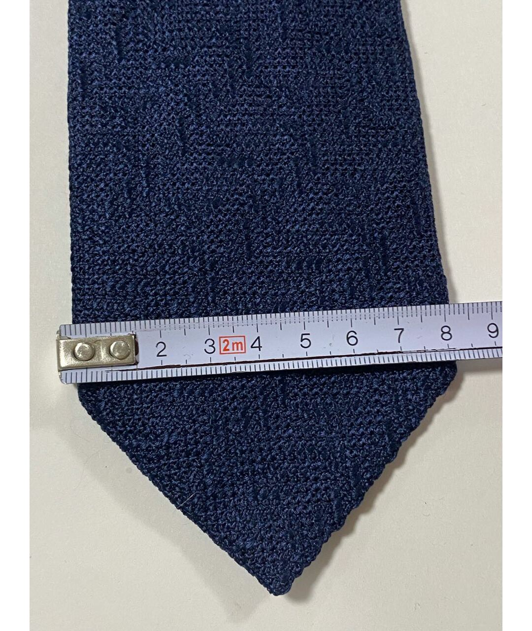 TOM FORD Темно-синий шелковый галстук, фото 4