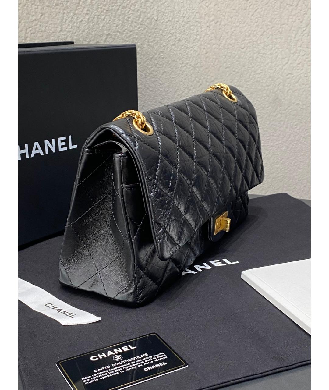 CHANEL Черная кожаная сумка через плечо, фото 4