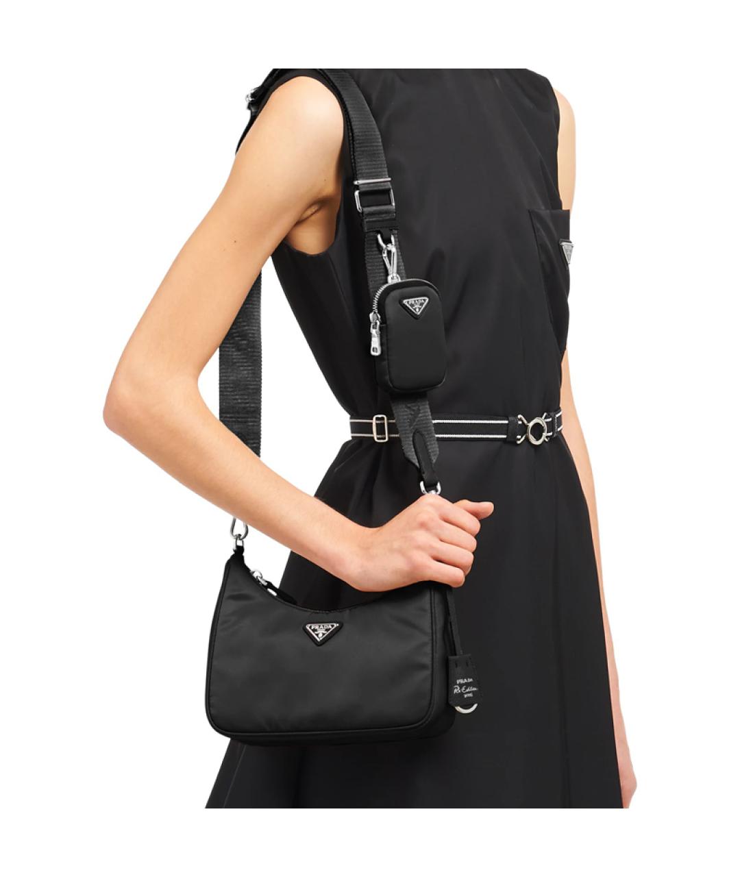 PRADA Черная сумка через плечо, фото 4