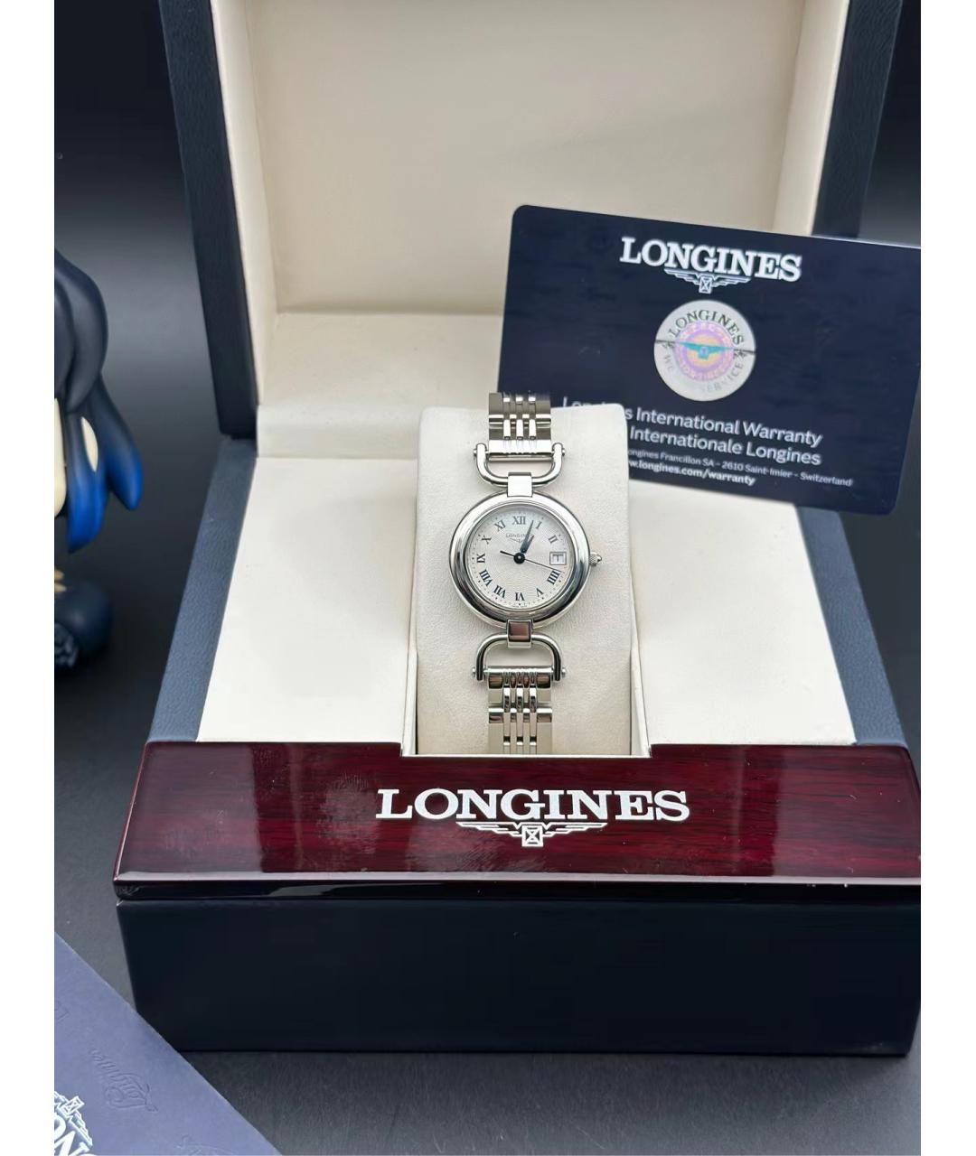 LONGINES Белые часы, фото 4