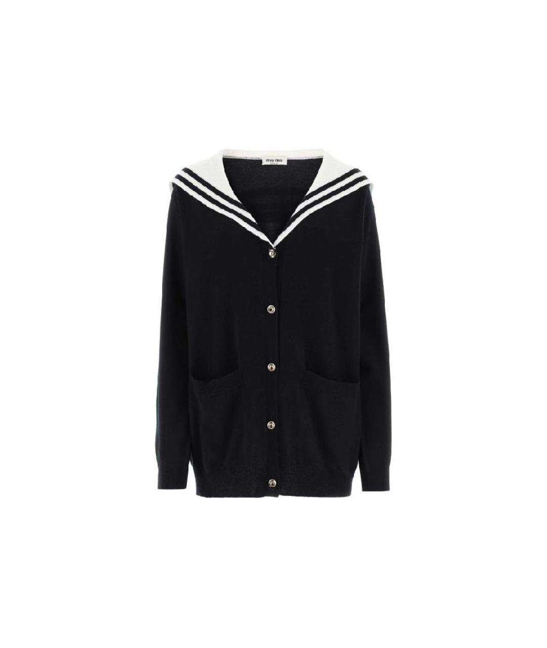 MIU MIU Темно-синий джемпер / свитер, фото 1