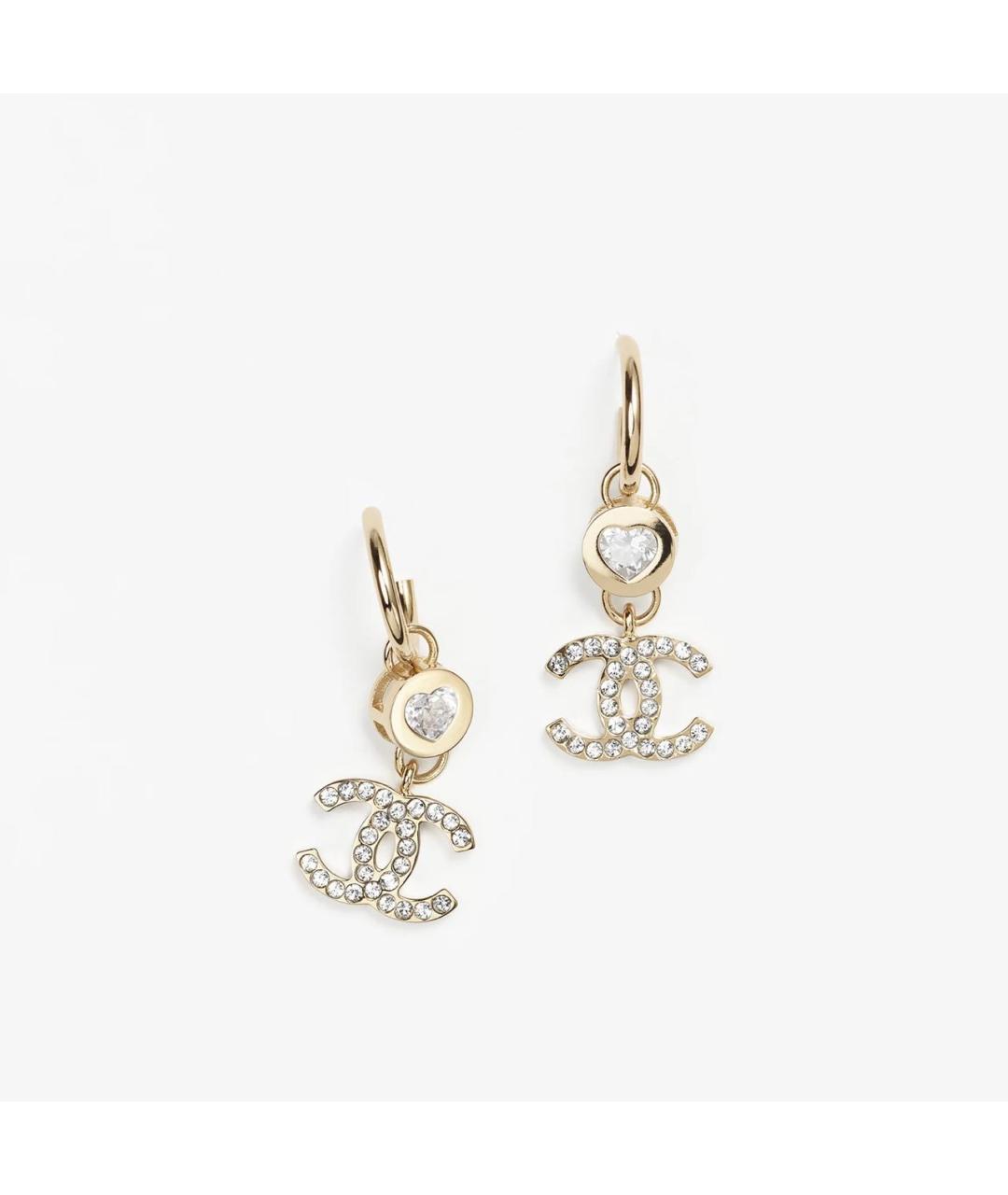 CHANEL Золотые позолоченные серьги, фото 5