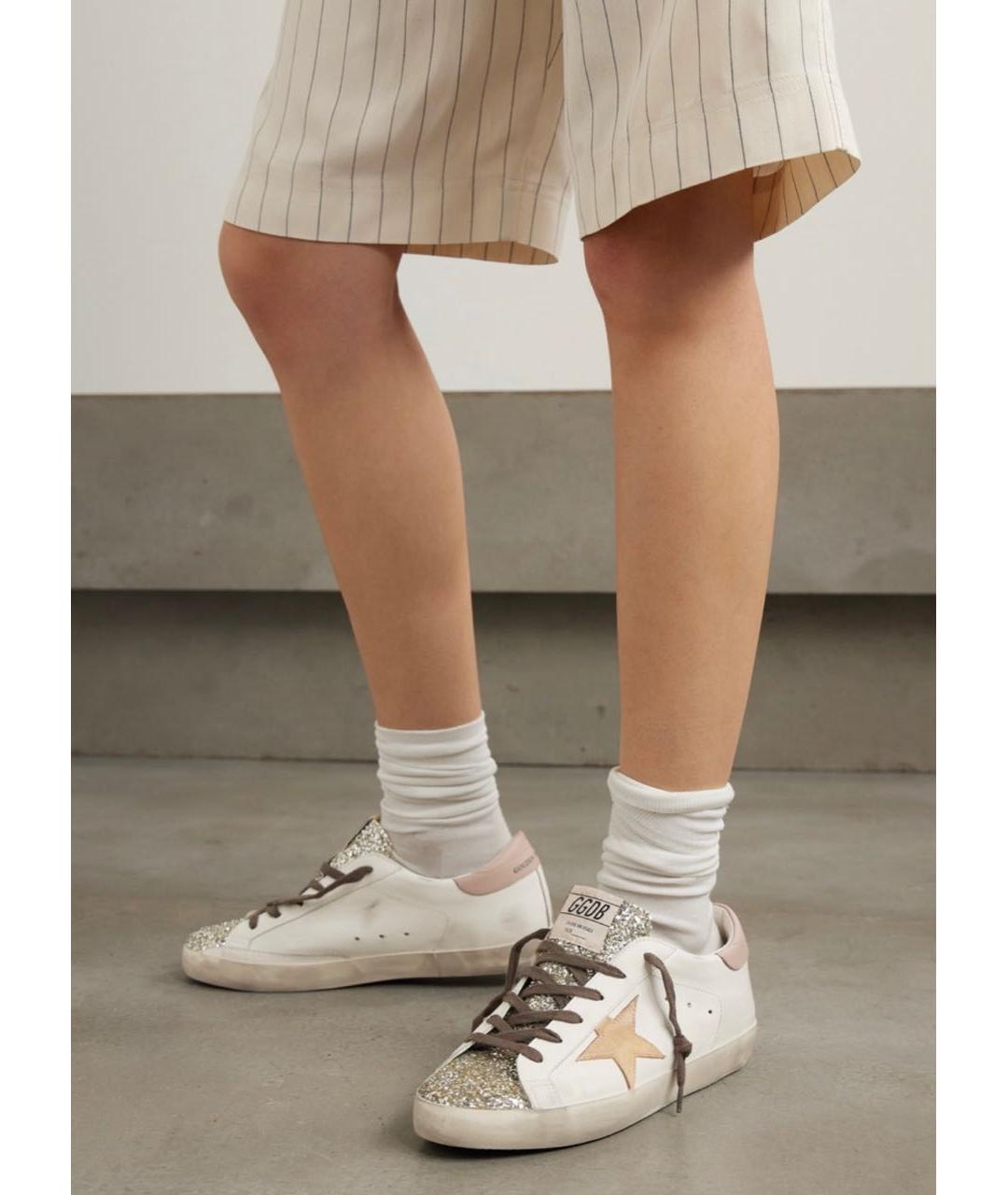 GOLDEN GOOSE DELUXE BRAND Белые кожаные кеды, фото 6