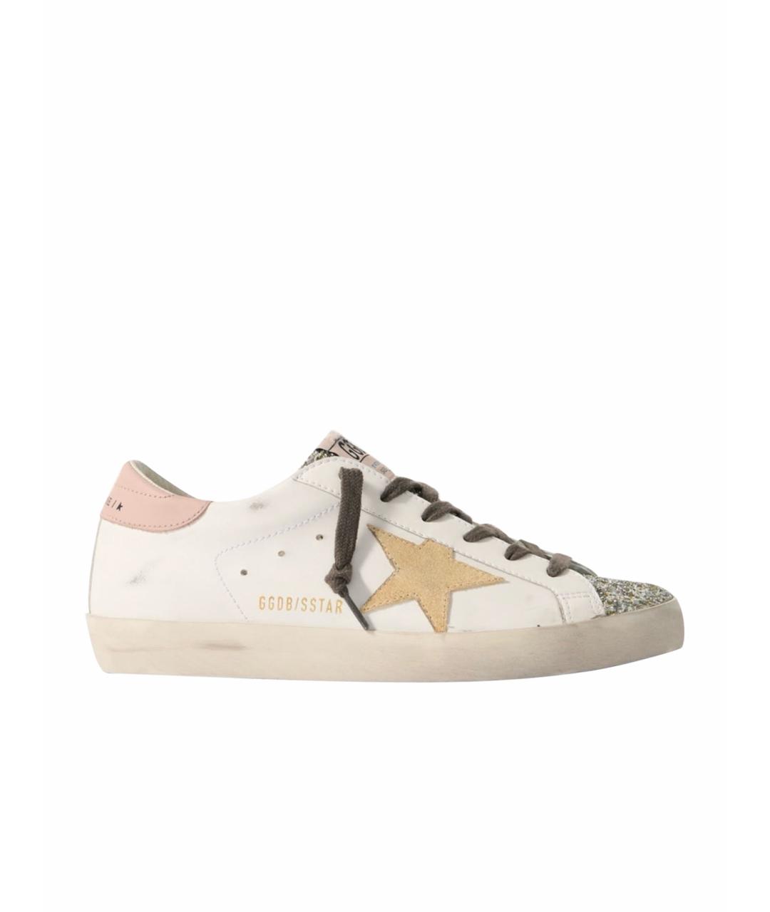 GOLDEN GOOSE DELUXE BRAND Белые кожаные кеды, фото 1