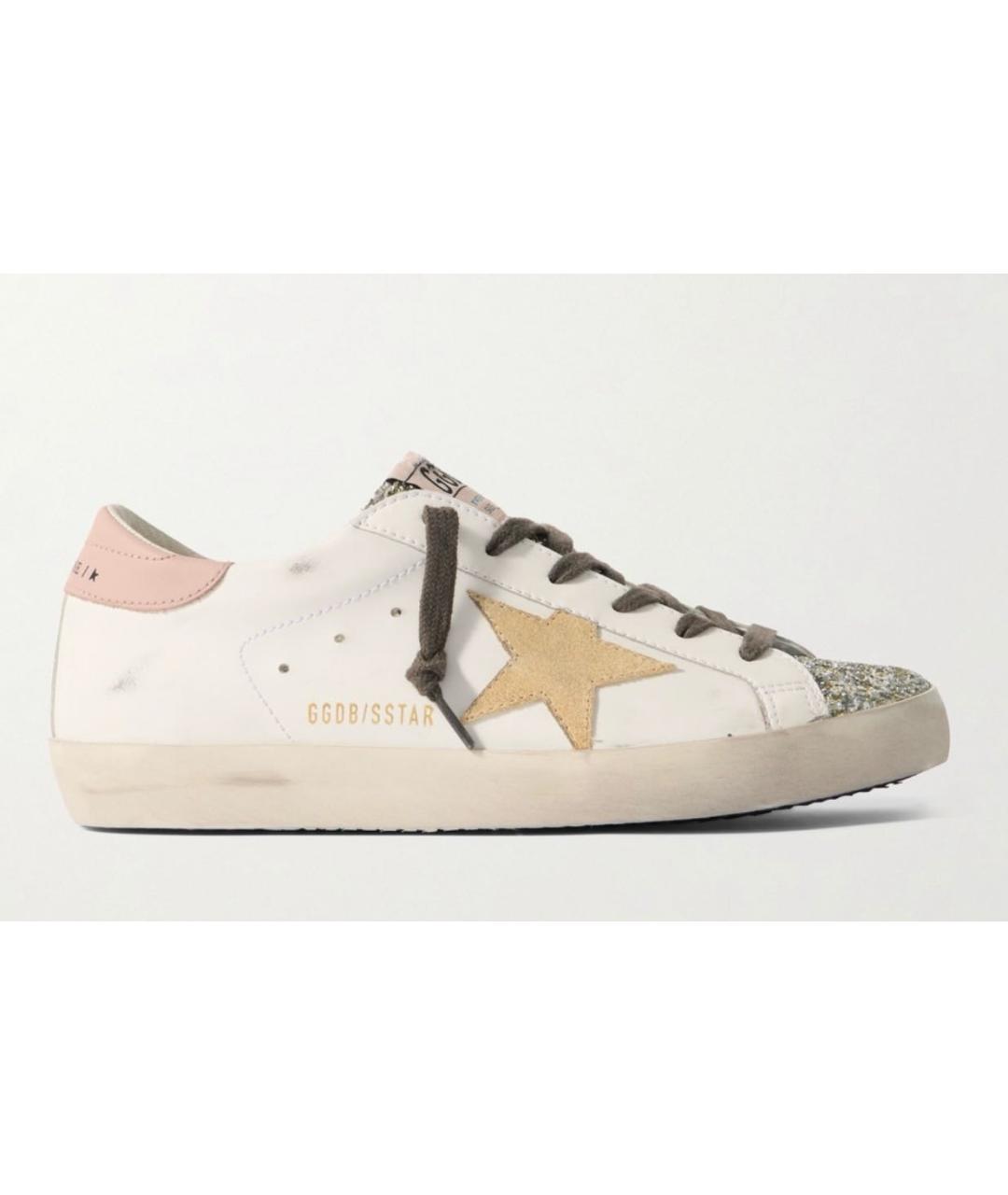 GOLDEN GOOSE DELUXE BRAND Белые кожаные кеды, фото 7