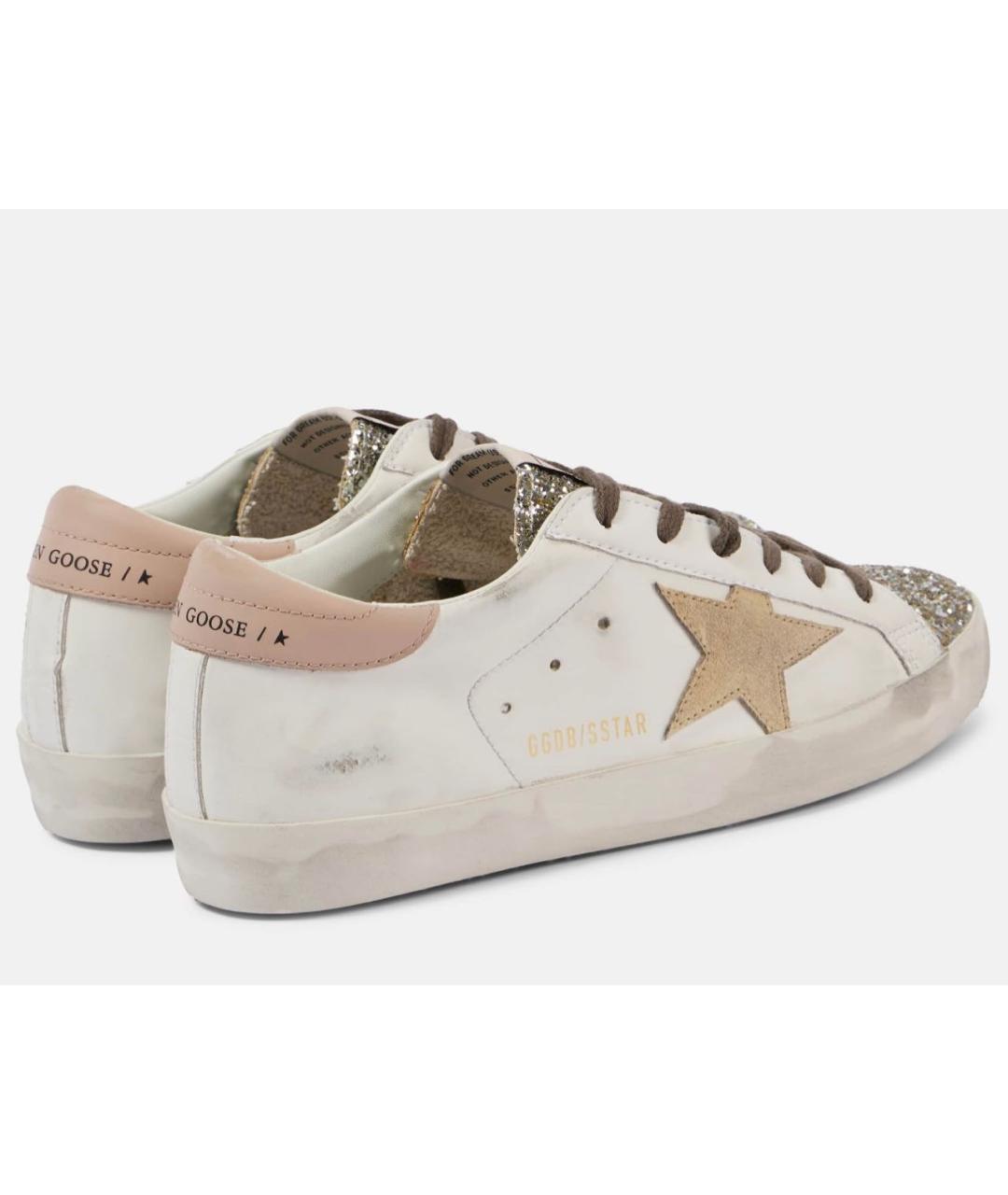 GOLDEN GOOSE DELUXE BRAND Белые кожаные кеды, фото 4