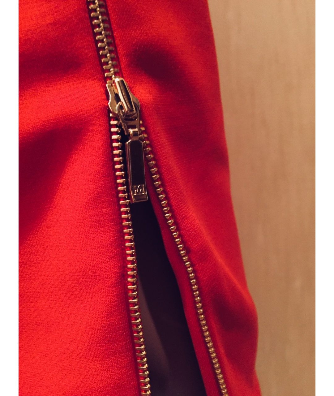 ESCADA Красная вискозная юбка миди, фото 4