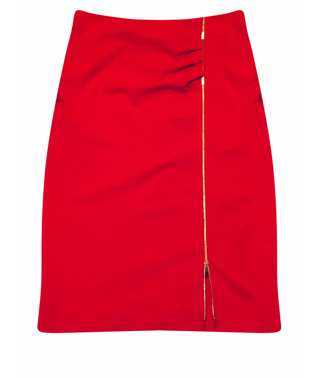 ESCADA Красная вискозная юбка миди, фото 1
