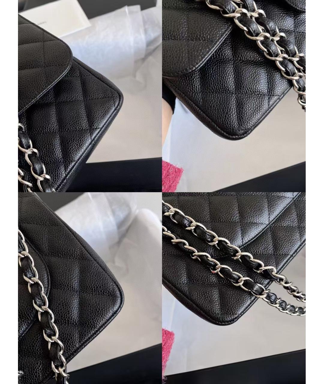 CHANEL Черная кожаная сумка через плечо, фото 4