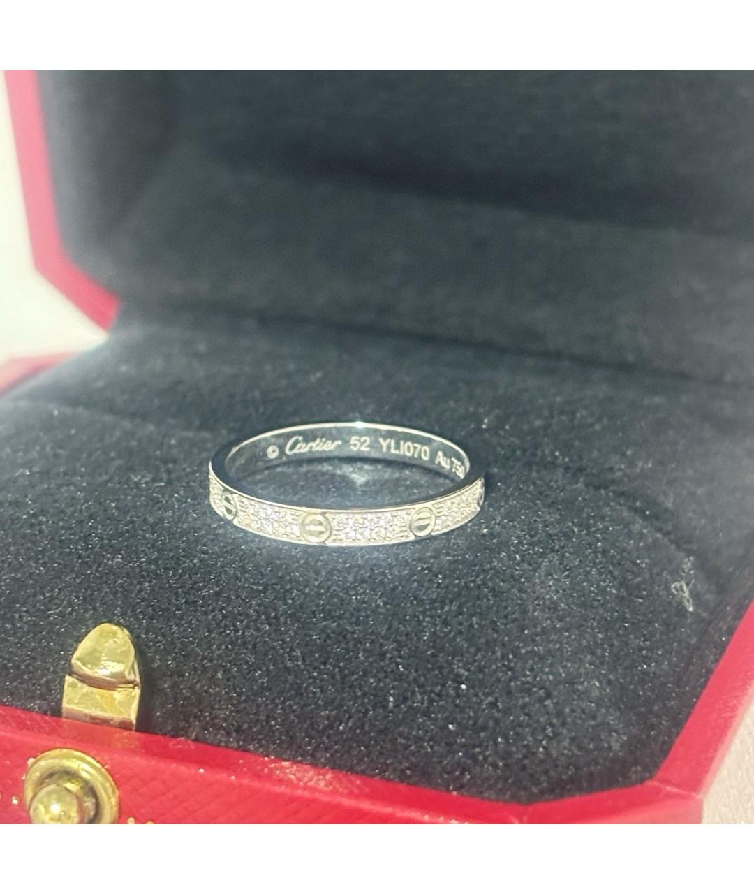 CARTIER Белое кольцо из белого золота, фото 4