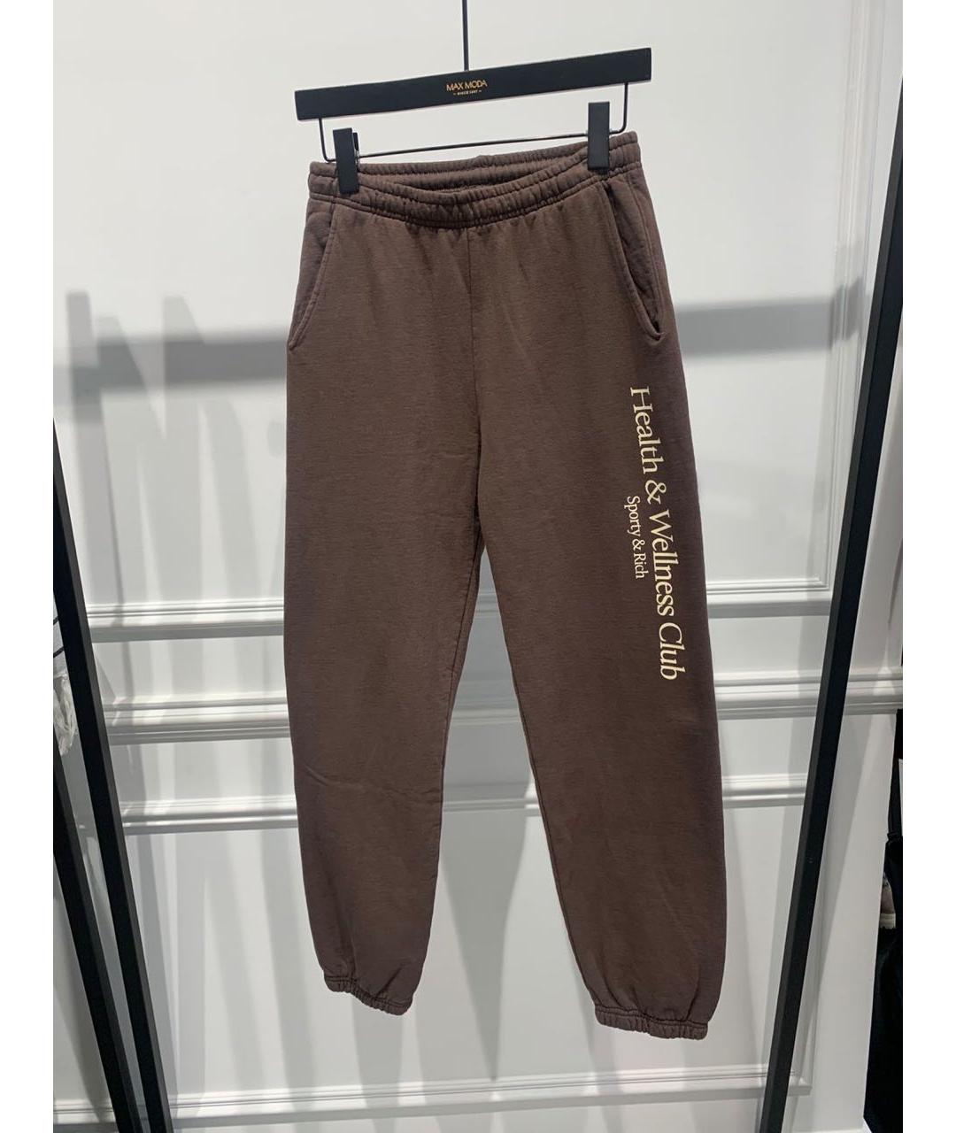 SPORTY AND RICH Коричневый хлопковый спортивные костюмы, фото 2