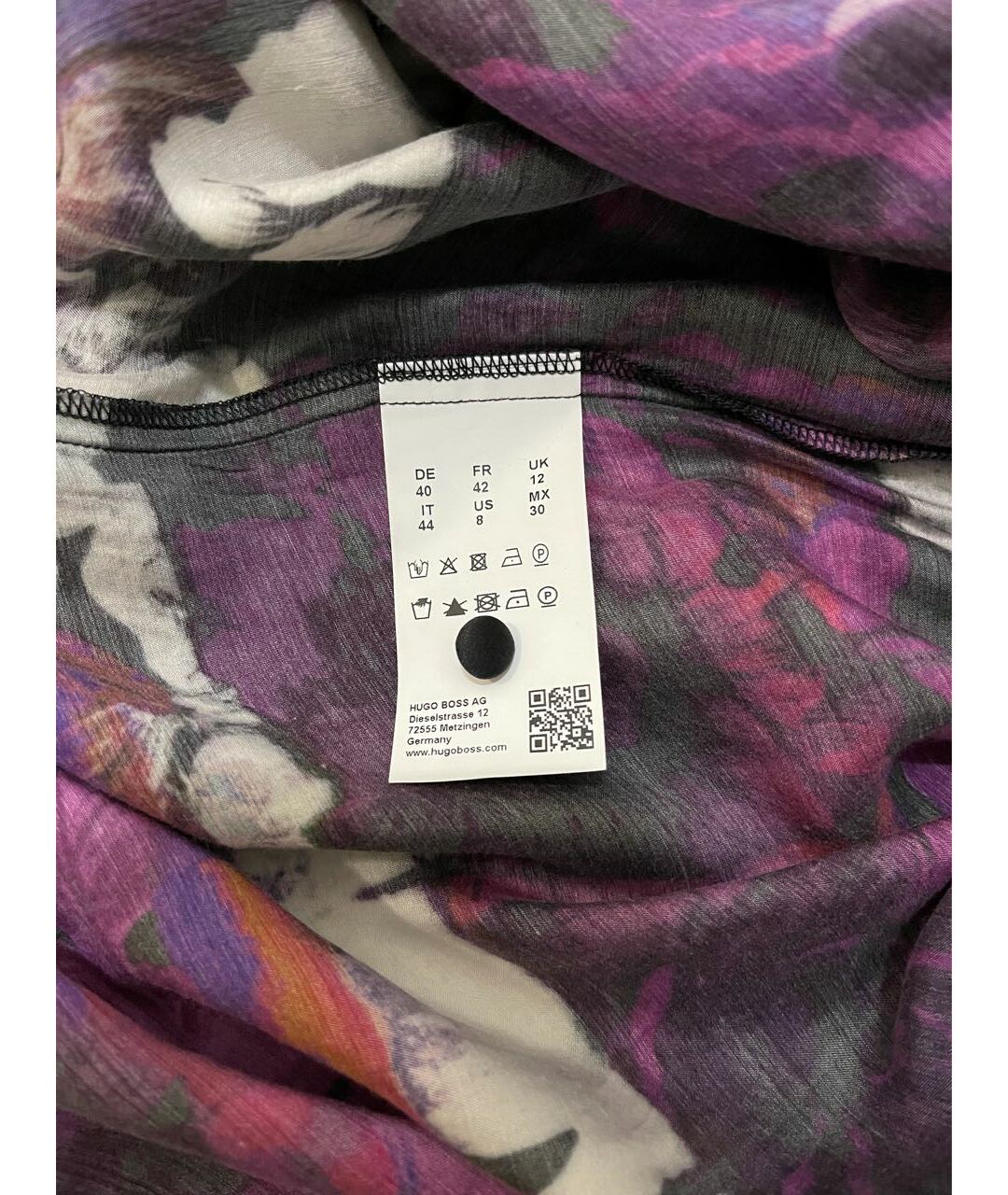 HUGO BOSS Мульти шелковое повседневное платье, фото 6