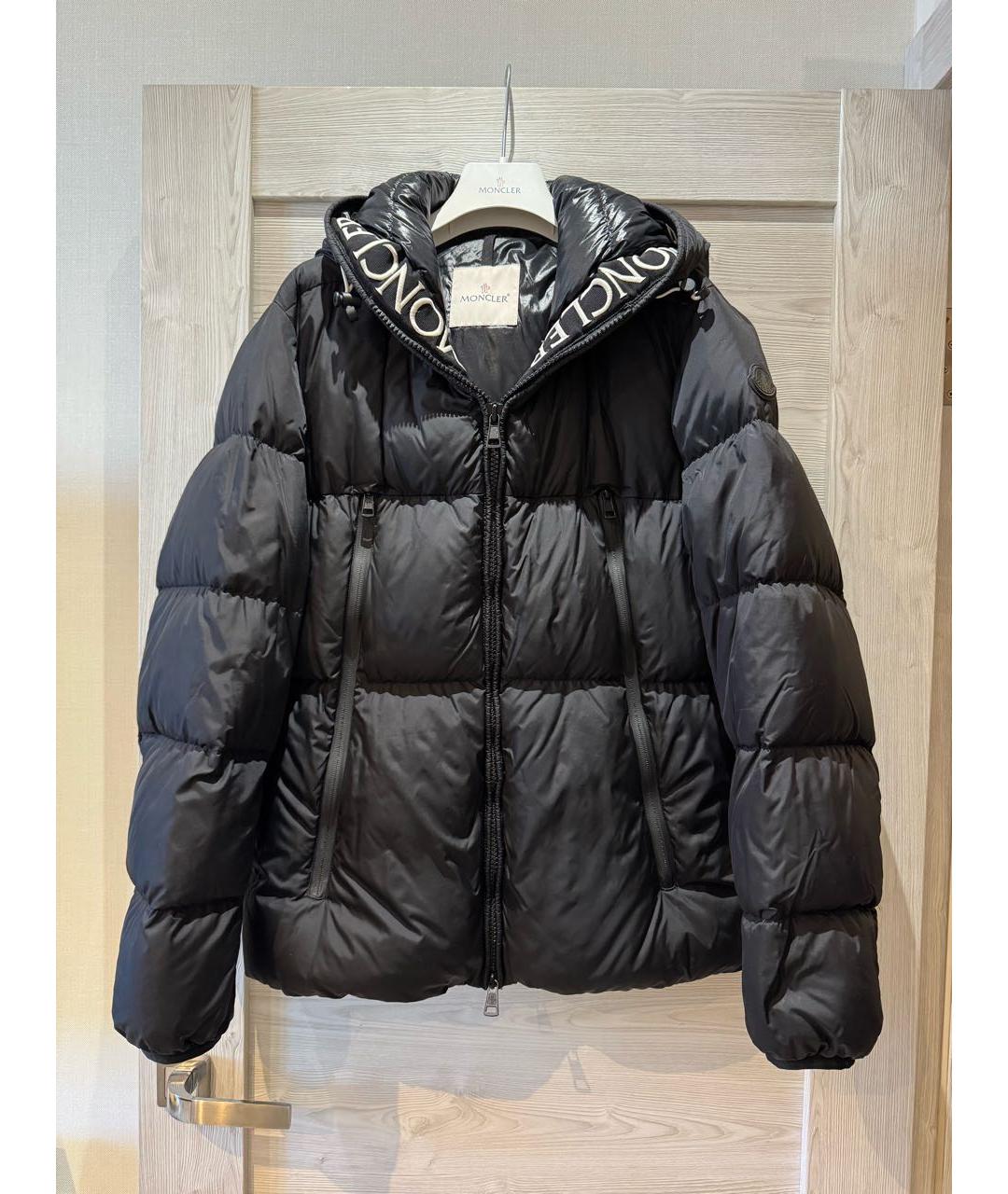 MONCLER Черный пуховик, фото 9