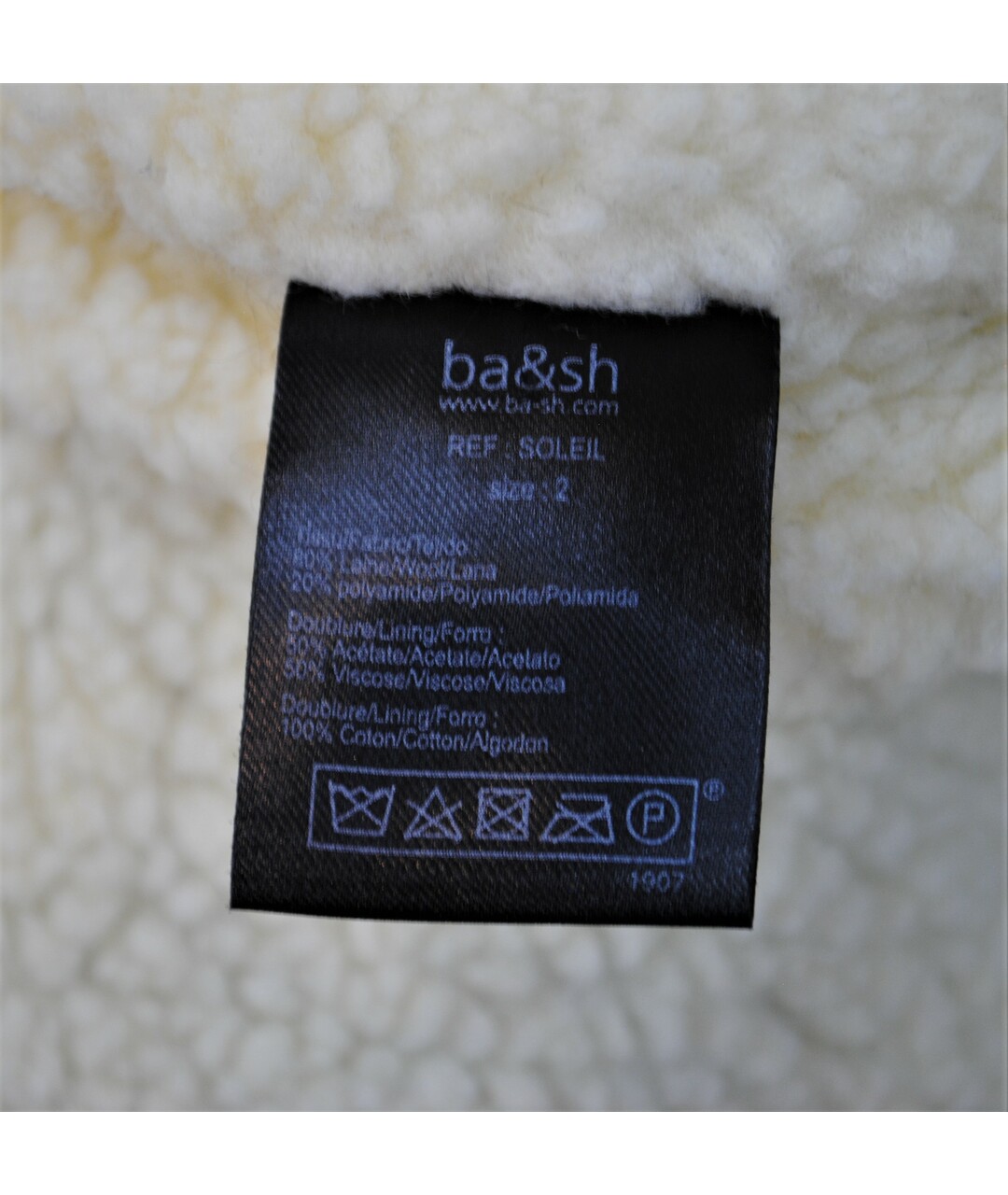 BA&SH Темно-синее шерстяное пальто, фото 7