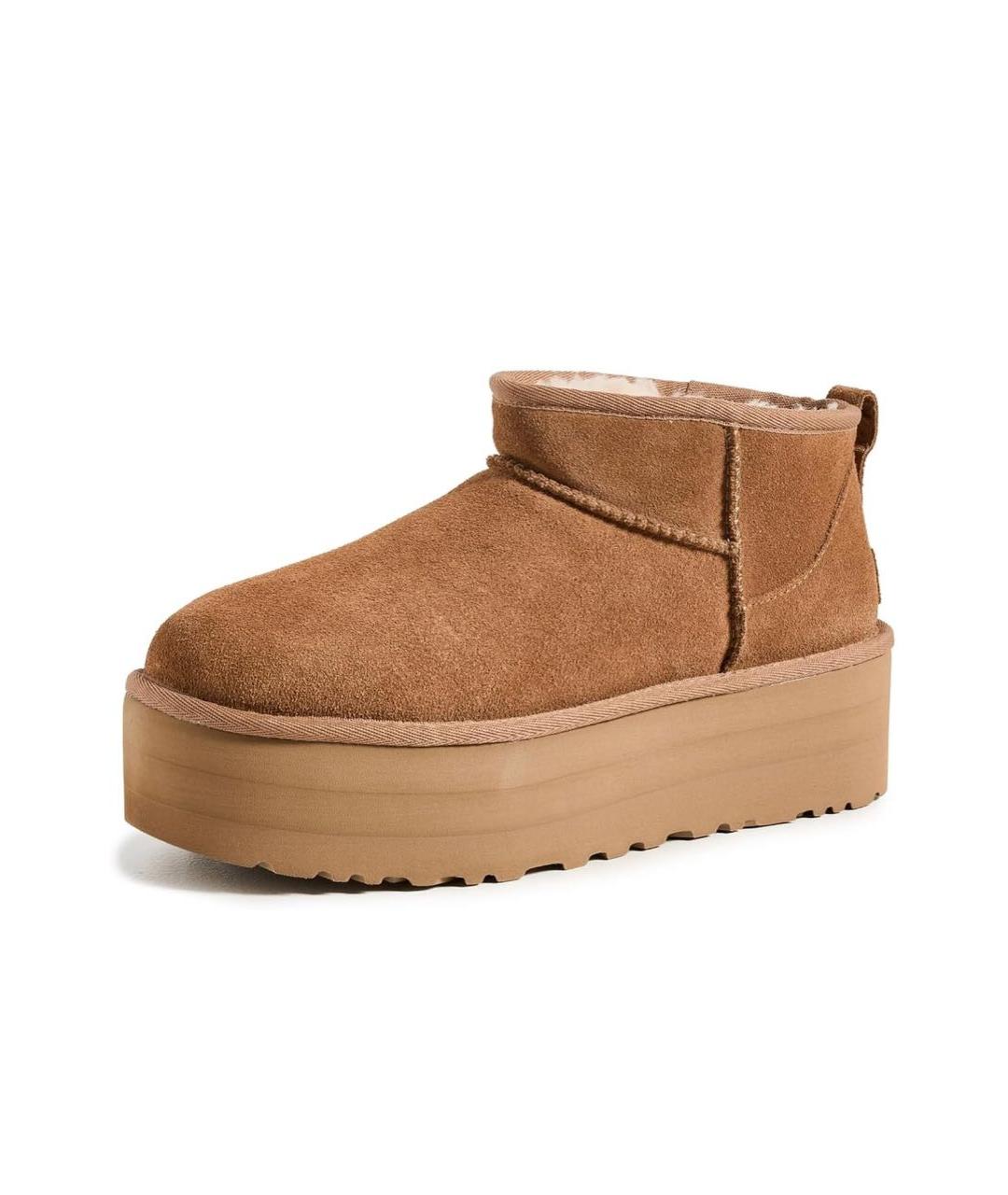 UGG AUSTRALIA Оранжевое замшевые ботинки, фото 2