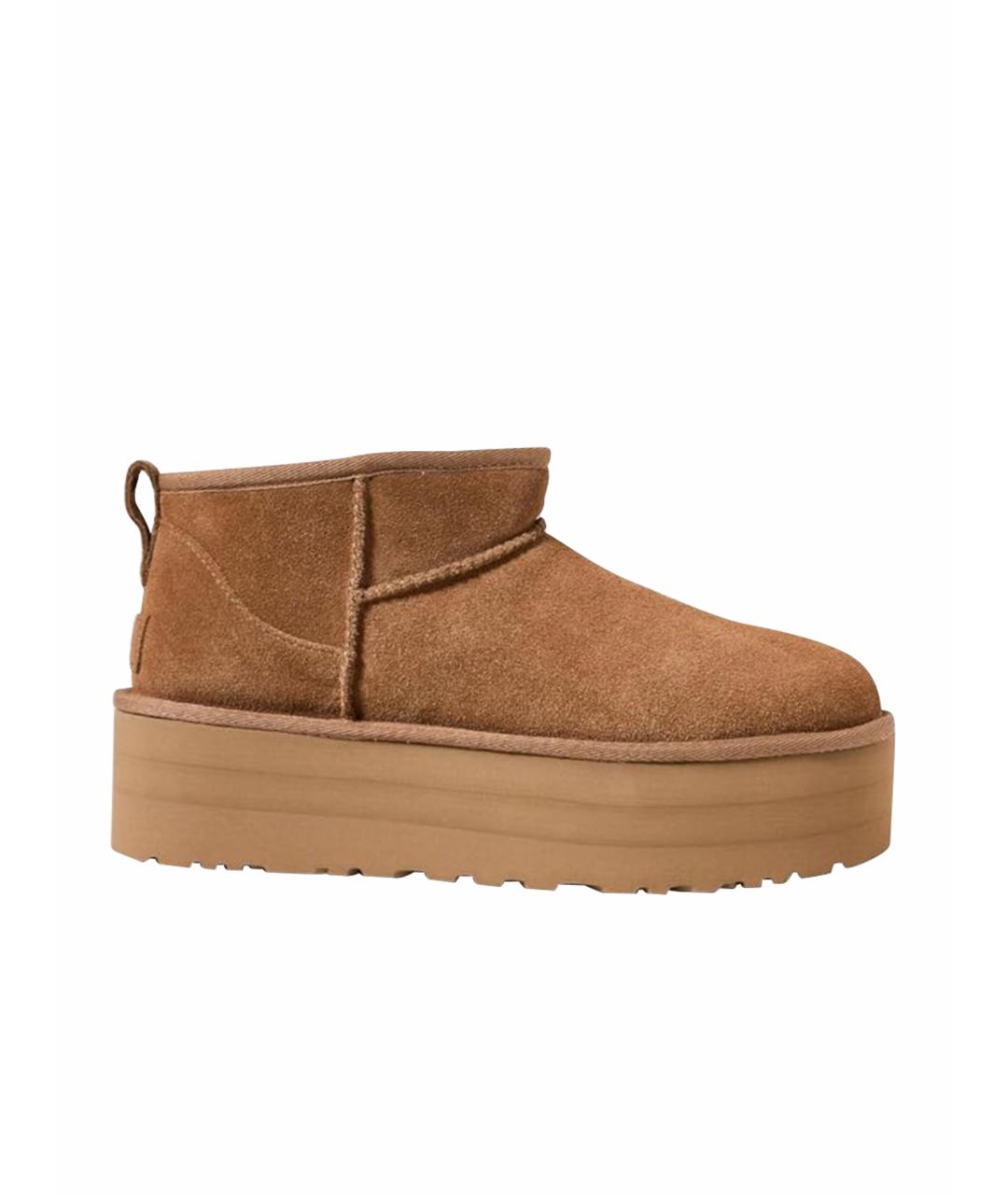 UGG AUSTRALIA Оранжевое замшевые ботинки, фото 1