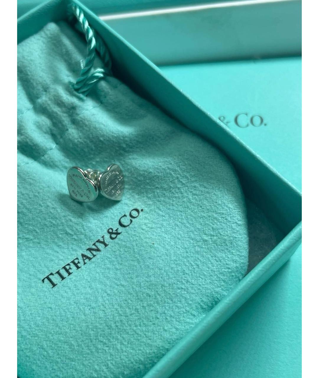 TIFFANY&CO Серебряные серебряные серьги, фото 2