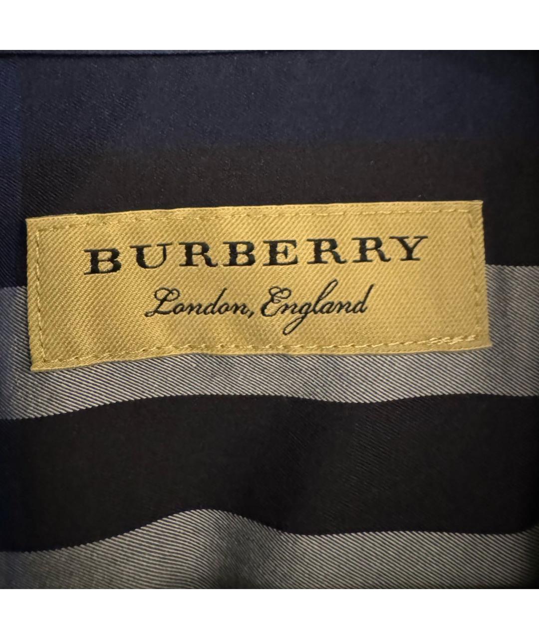 BURBERRY Темно-синяя кэжуал рубашка, фото 3