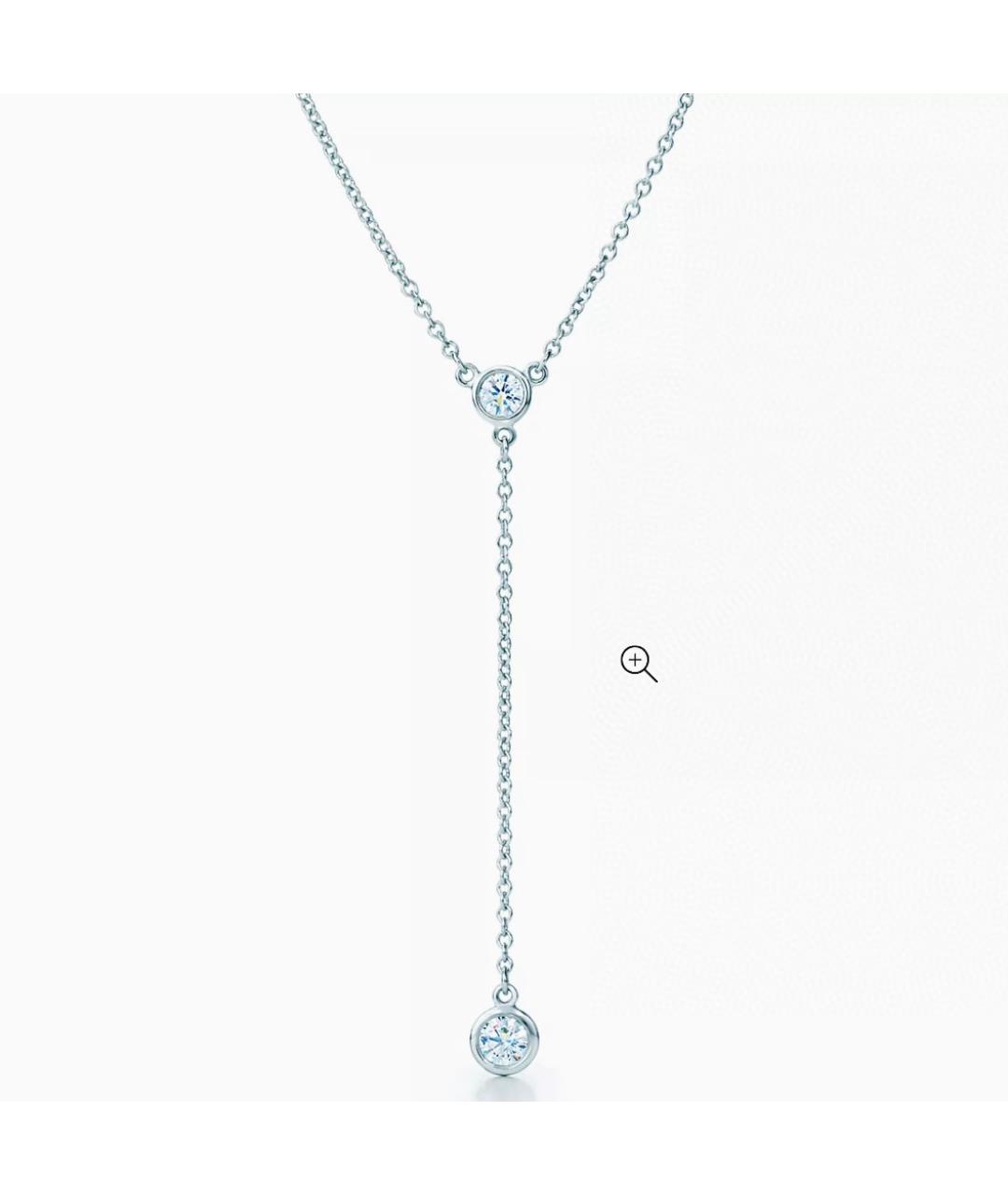 TIFFANY&CO Белое колье из белого золота, фото 6