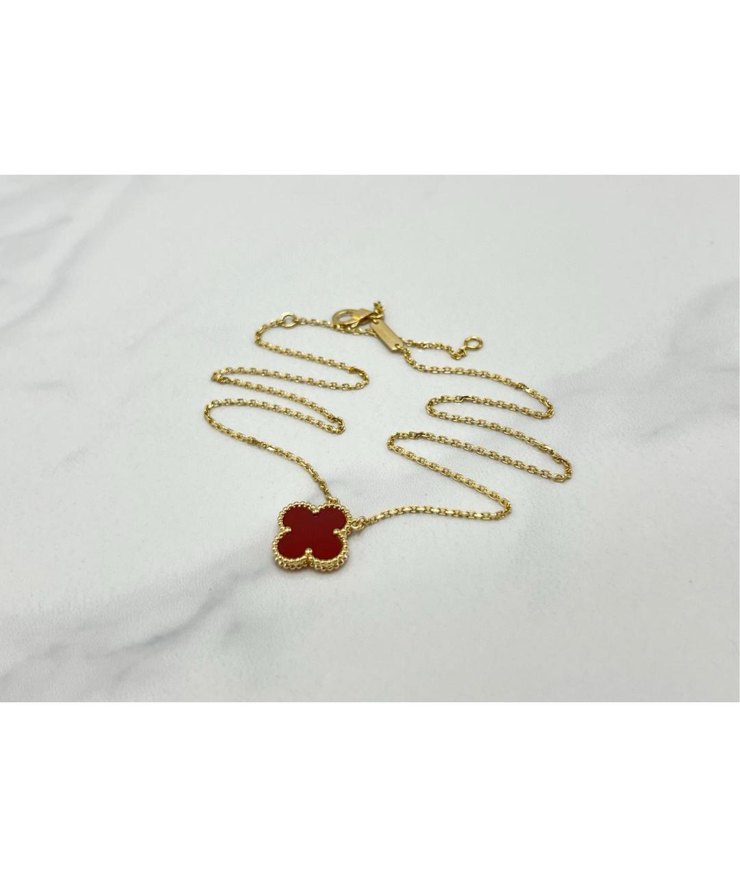 VAN CLEEF & ARPELS Красная подвеска из желтого золота, фото 3