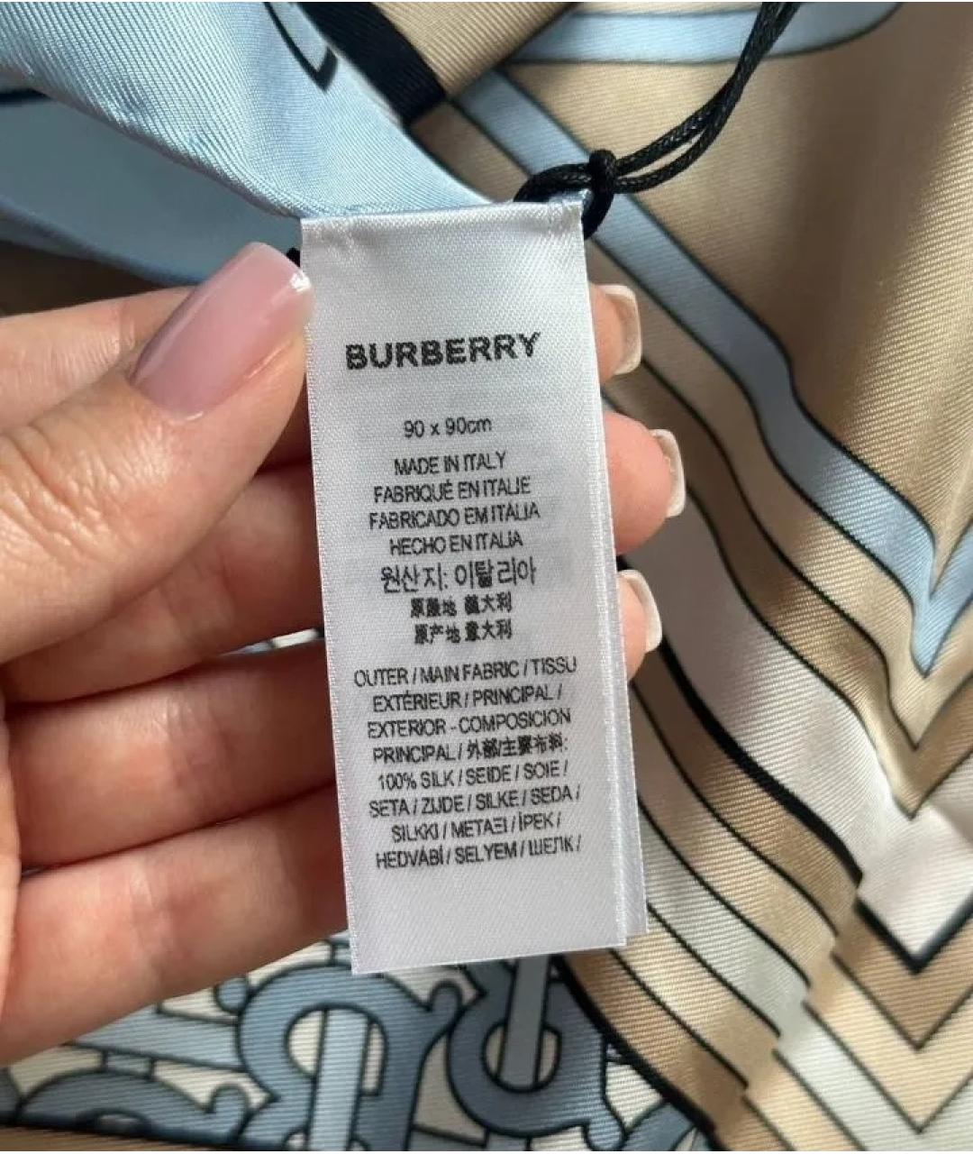 BURBERRY Шелковый платок, фото 8