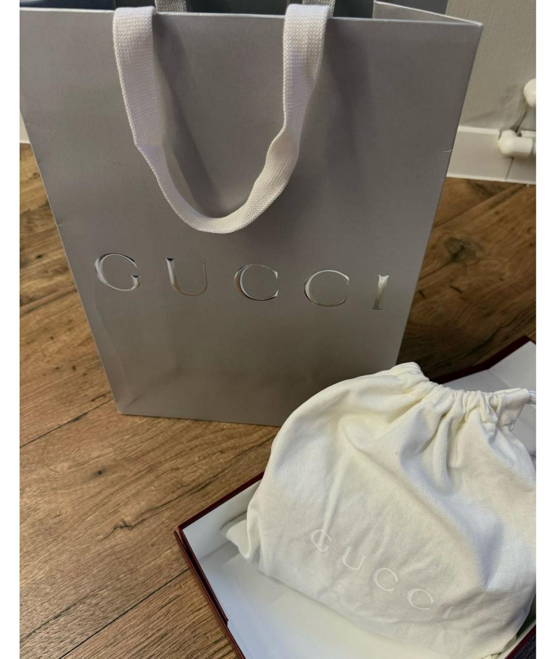 GUCCI Черная жаккардовая сумка через плечо, фото 7