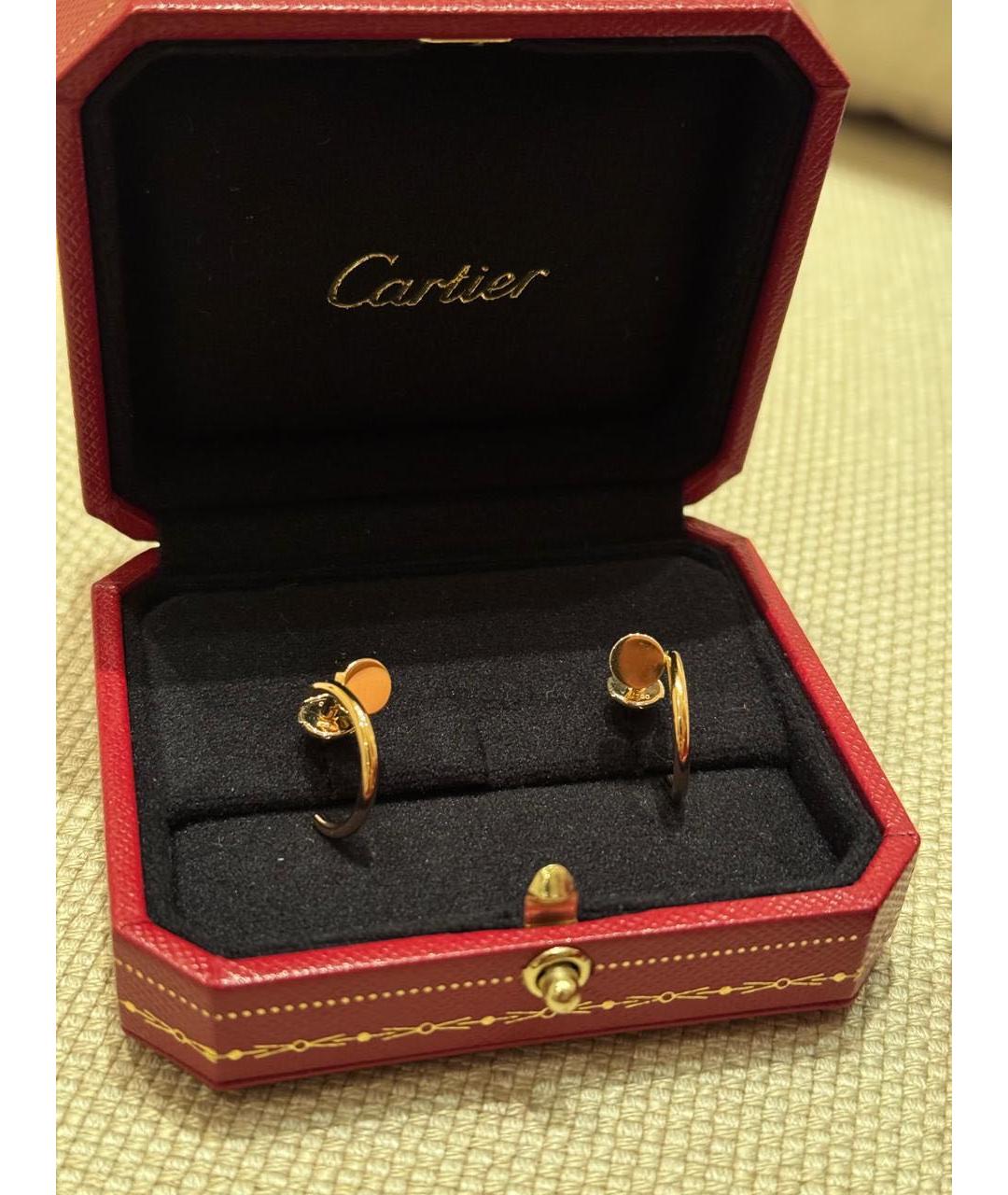 CARTIER Желтые серьги из желтого золота, фото 3