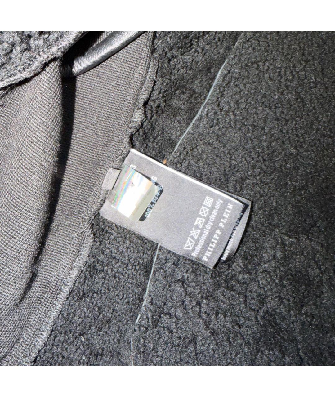 PHILIPP PLEIN Черная меховая дубленка, фото 7