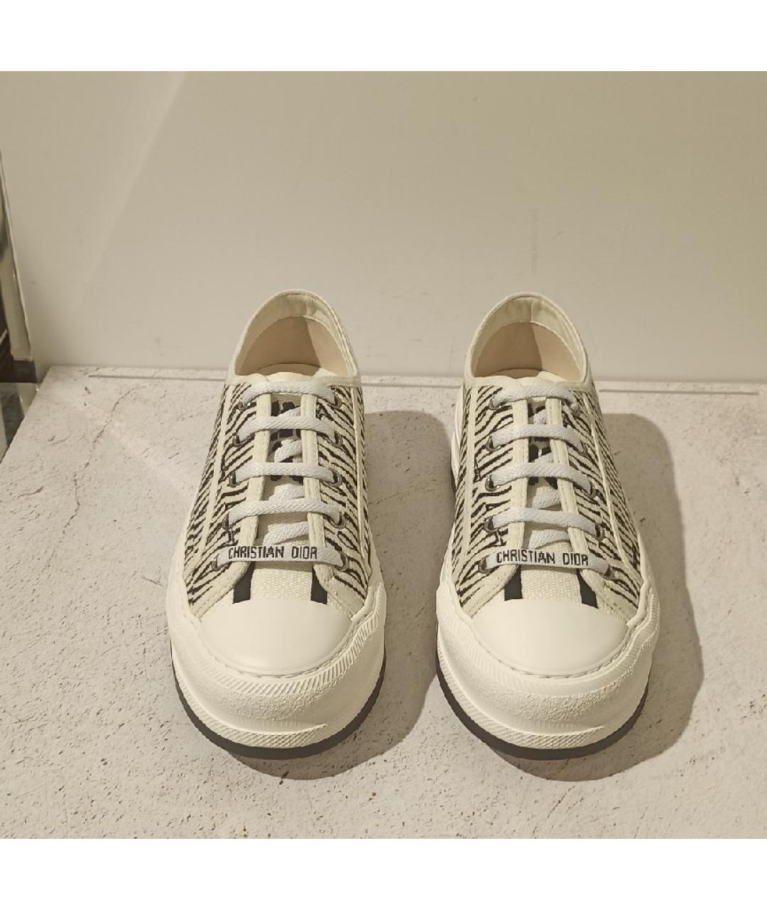 CHRISTIAN DIOR Мульти текстильные кеды, фото 3