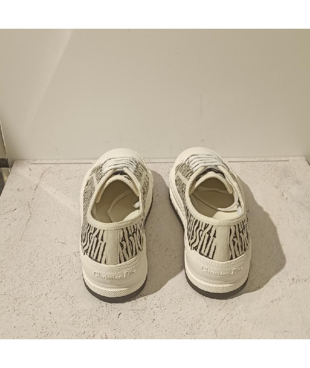 CHRISTIAN DIOR Мульти текстильные кеды, фото 4