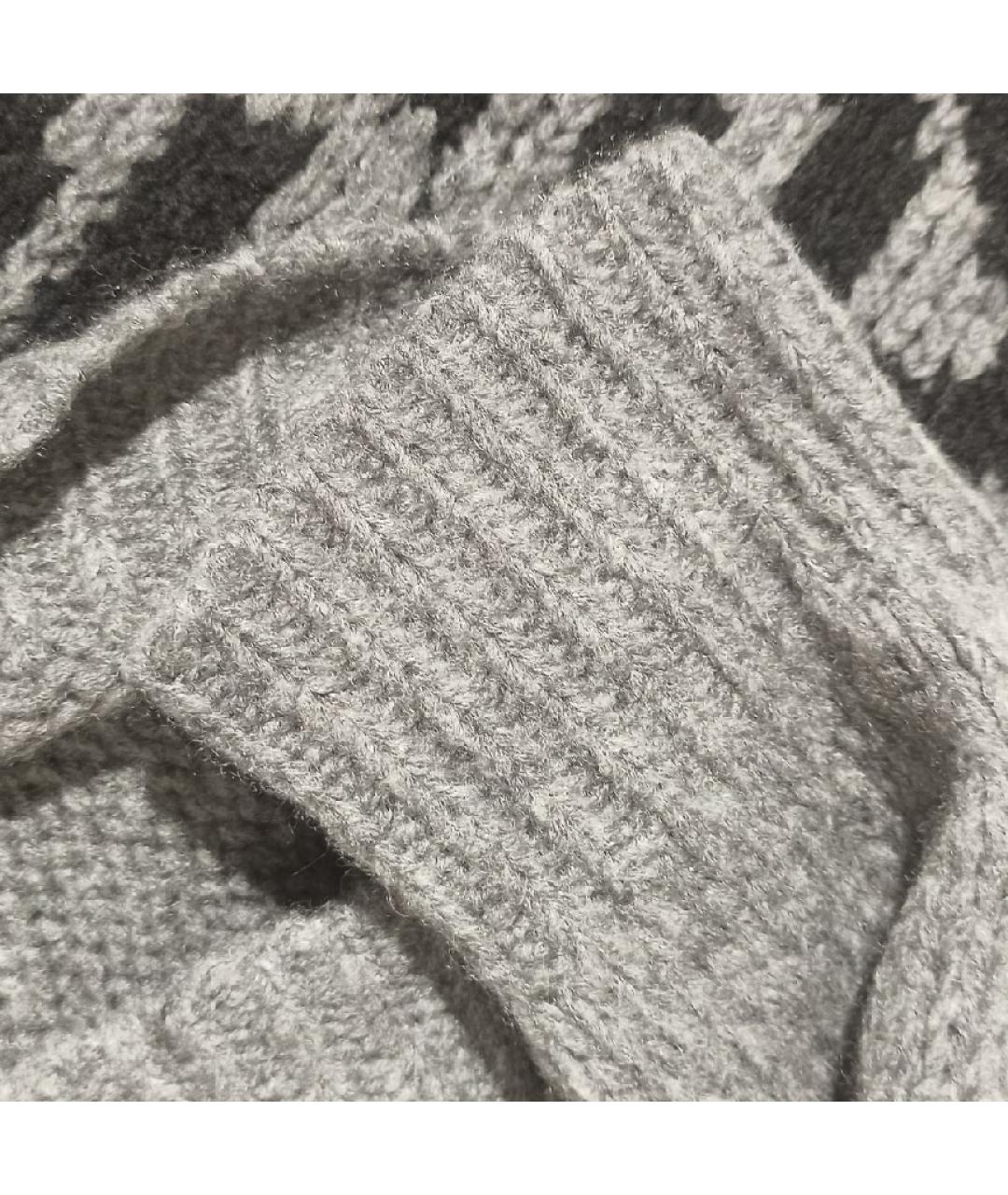 CHRISTIAN DIOR Серый кашемировый джемпер / свитер, фото 5