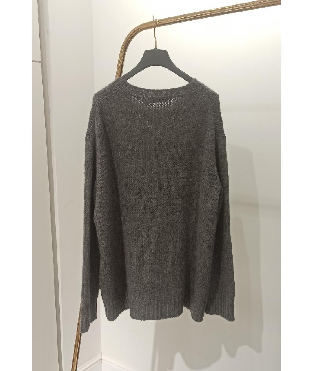 CHRISTIAN DIOR Серый кашемировый джемпер / свитер, фото 3