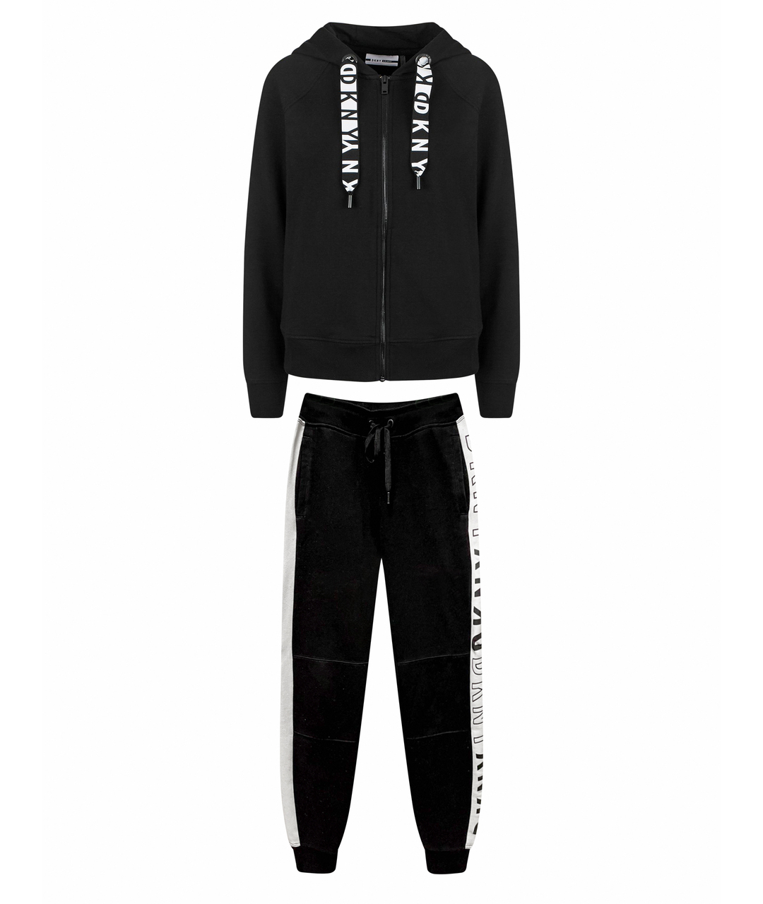 DKNY Черный хлопковый костюм с брюками, фото 1