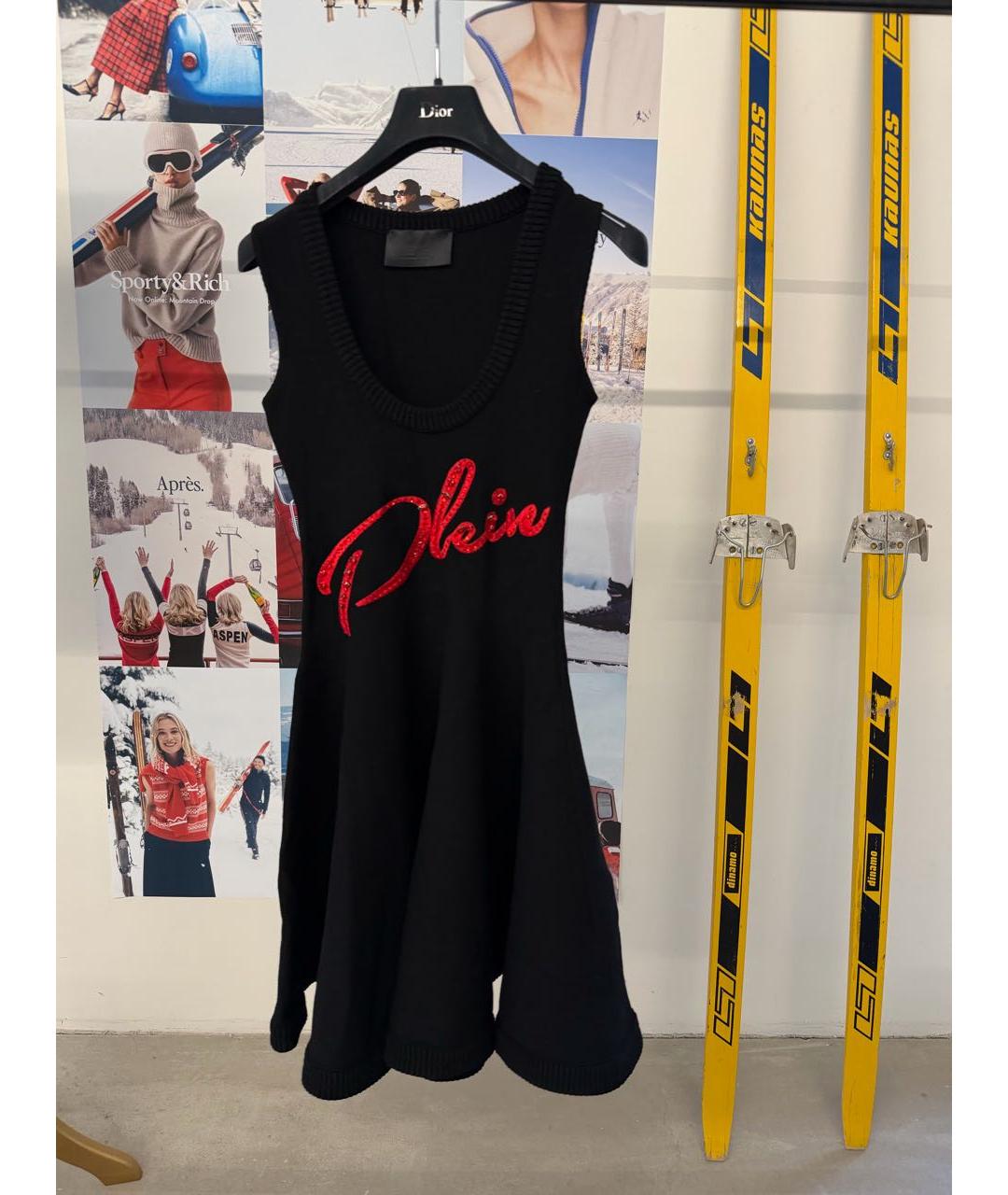 PHILIPP PLEIN Черное вискозное платье, фото 6