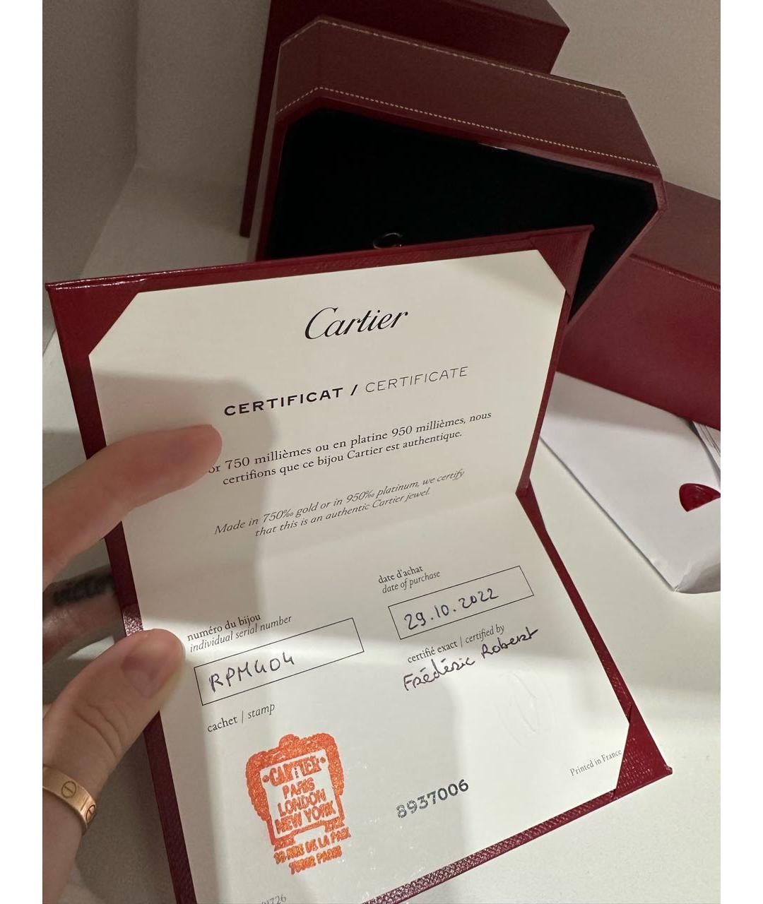 CARTIER Белый браслет из белого золота, фото 6