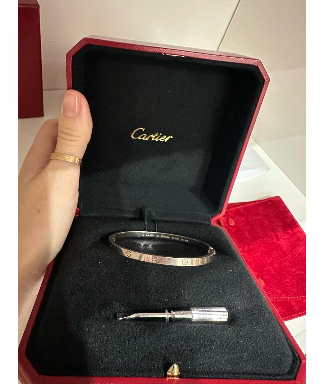 CARTIER Белый браслет из белого золота, фото 3