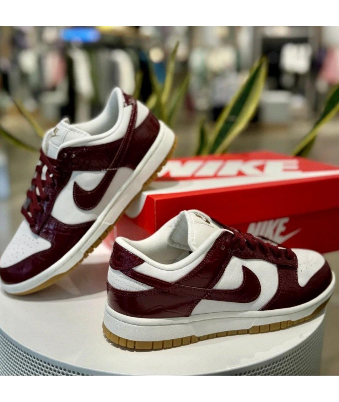 NIKE Красные кроссовки из лакированной кожи, фото 3