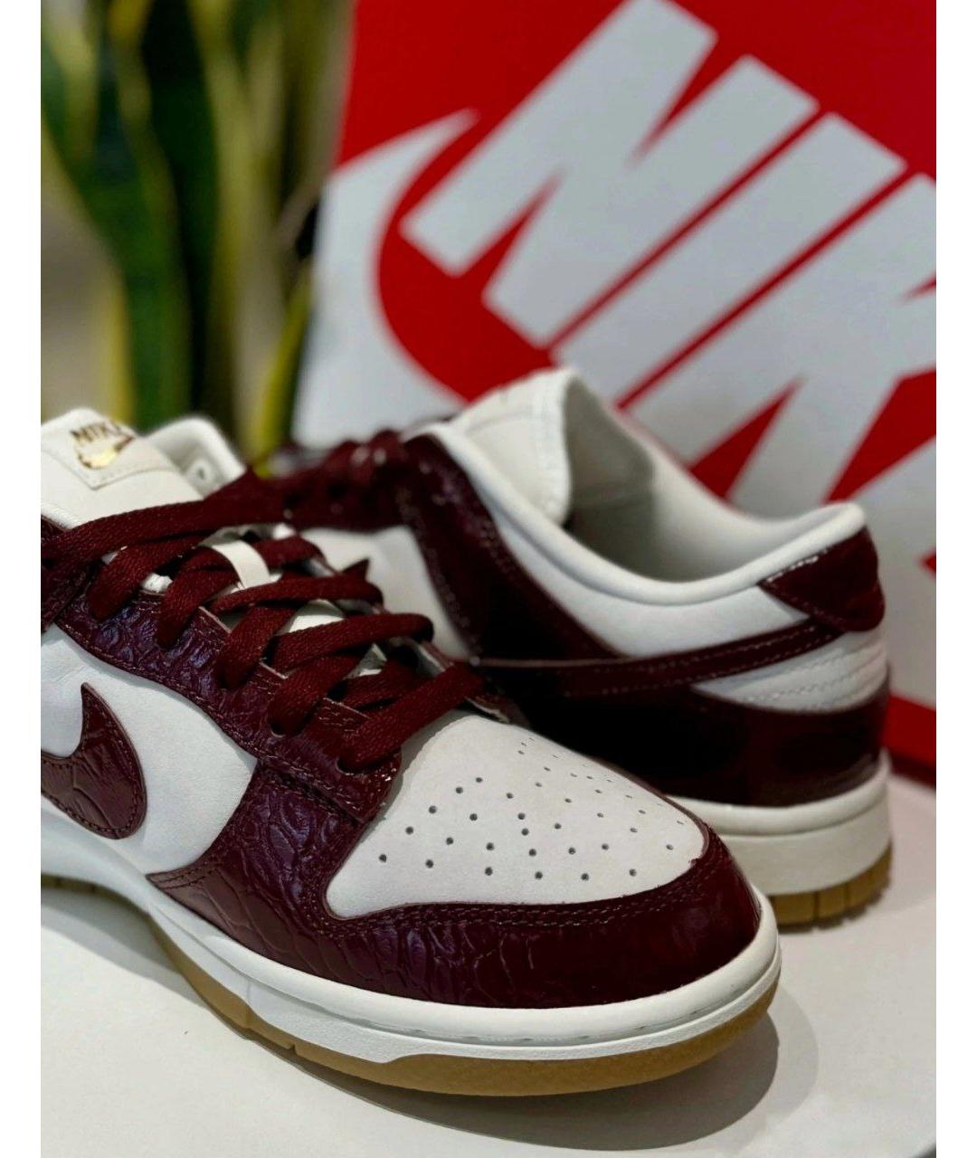 NIKE Красные кроссовки из лакированной кожи, фото 4