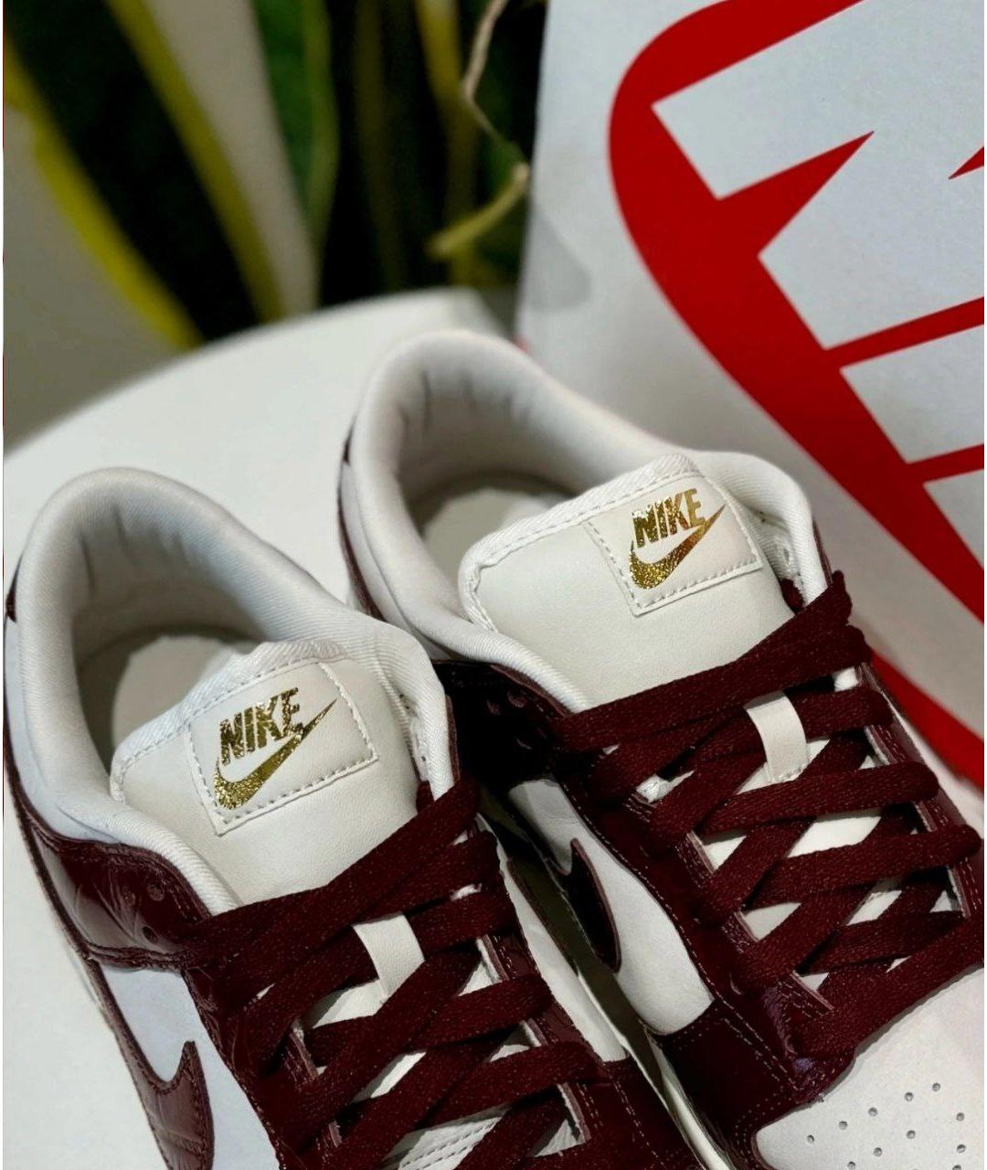 NIKE Красные кроссовки из лакированной кожи, фото 5