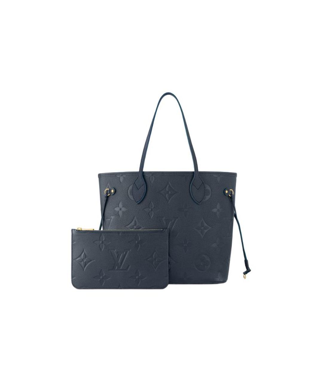 LOUIS VUITTON Темно-синяя кожаная сумка через плечо, фото 2