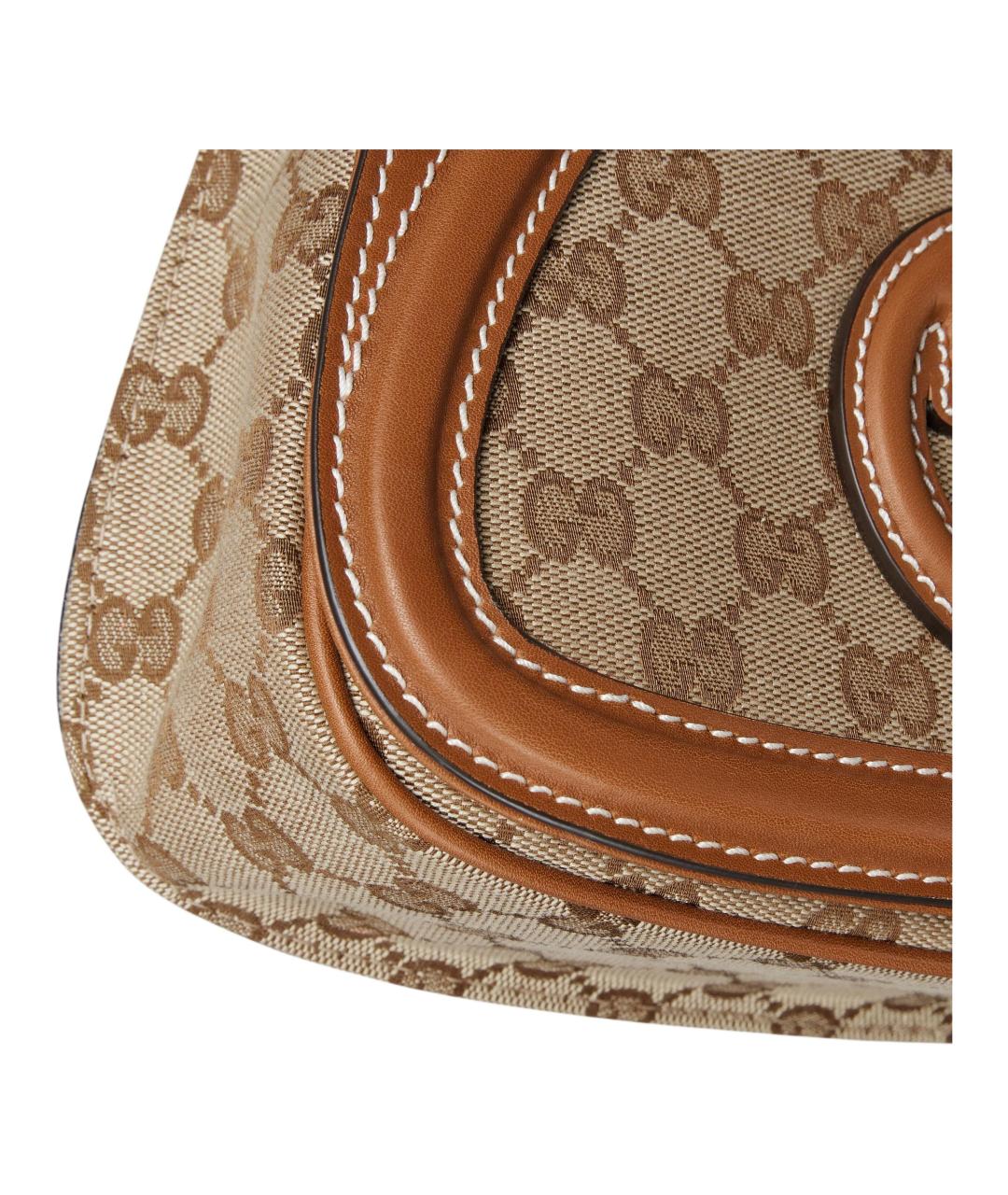 GUCCI Коричневая бархатная сумка через плечо, фото 6