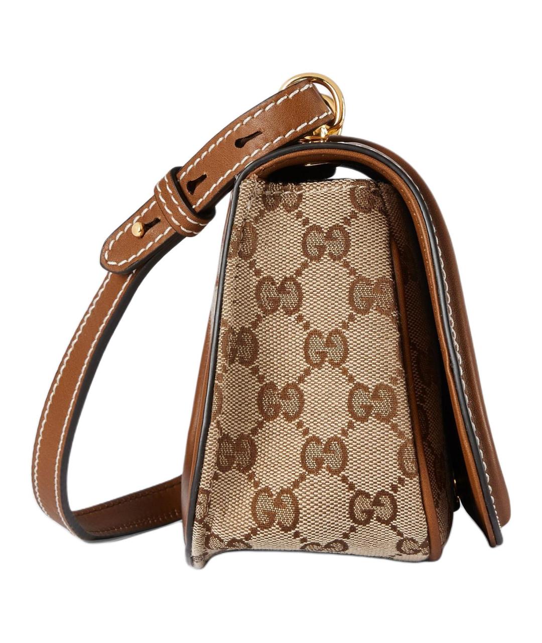 GUCCI Коричневая бархатная сумка через плечо, фото 3