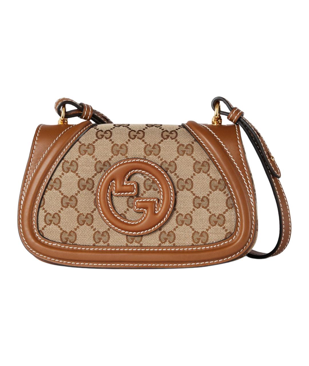 GUCCI Коричневая бархатная сумка через плечо, фото 1